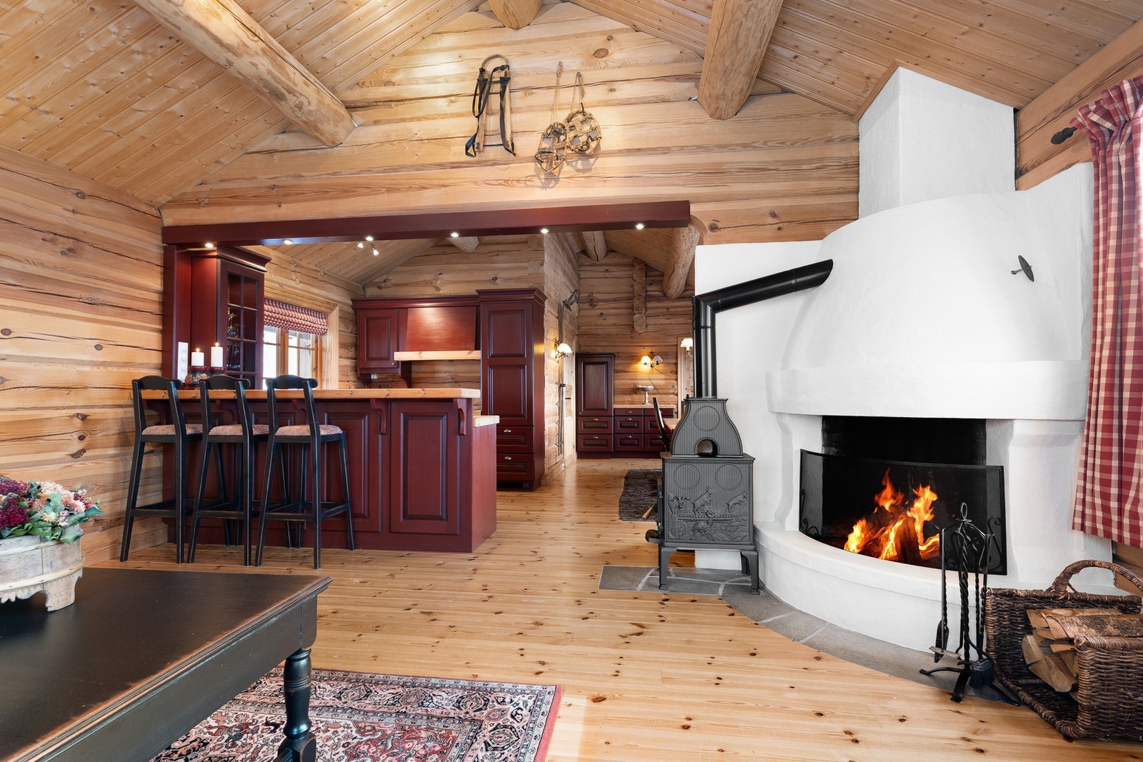 Røstet tak bidrar til en herlig atmosfære Galleribilde