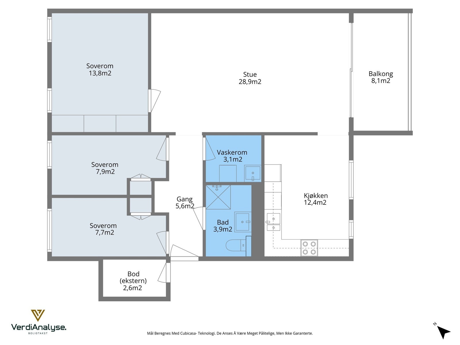 Planskisse Myrmannsvegen 16 Galleribilde