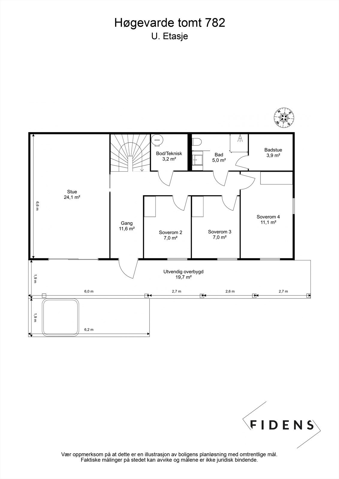 Plantegning u.etasje Galleribilde