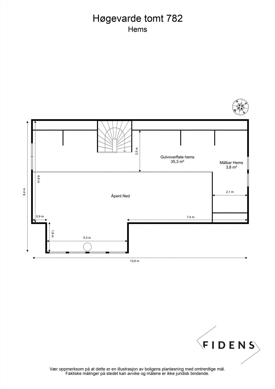 Plantegning 2. etasje Galleribilde