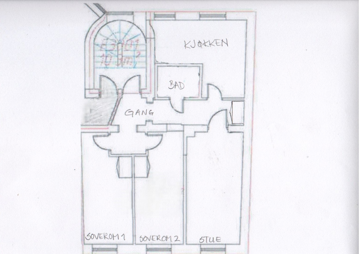 Plantegning Galleribilde