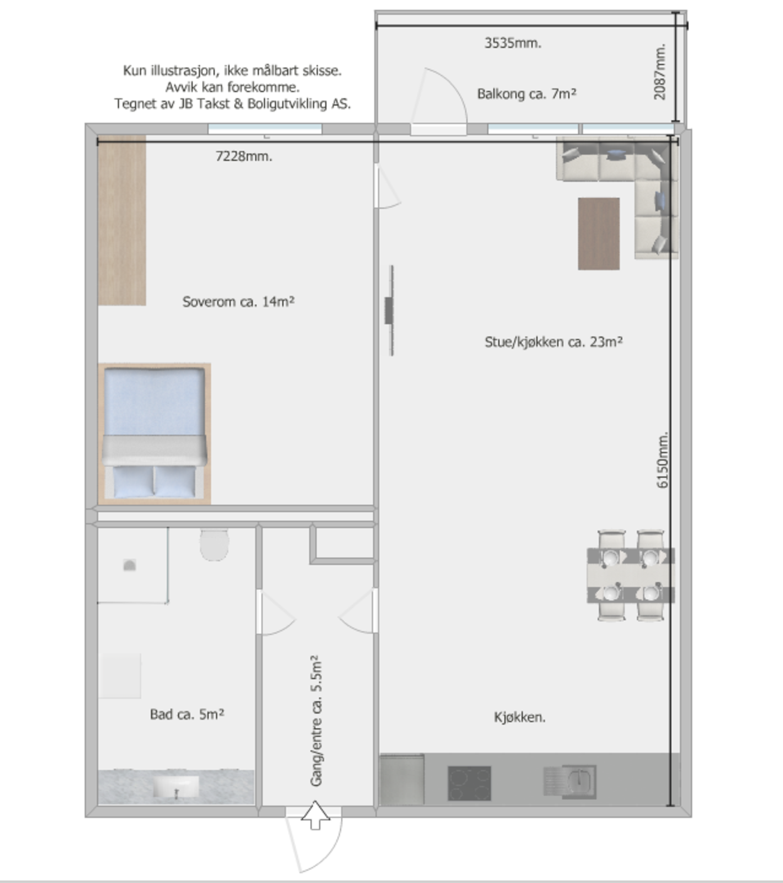 Planløsningen Galleribilde