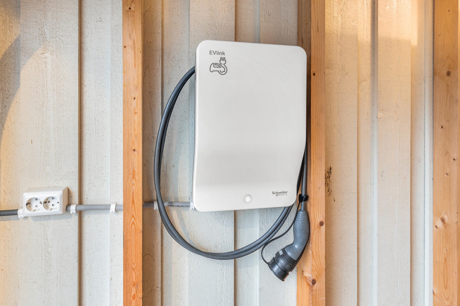 Det er montert el-bil lader Galleribilde