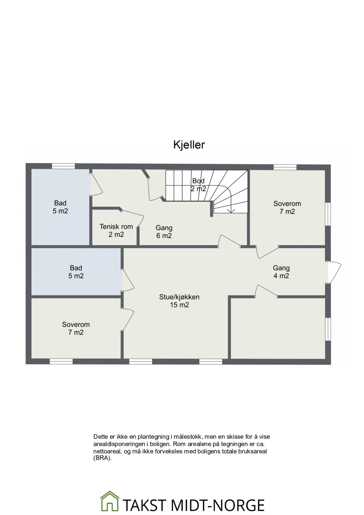 Plantegning kjeller Galleribilde