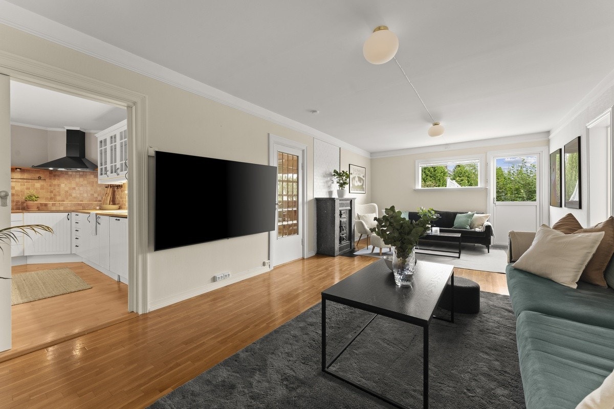 Stue med flatskjerm Galleribilde