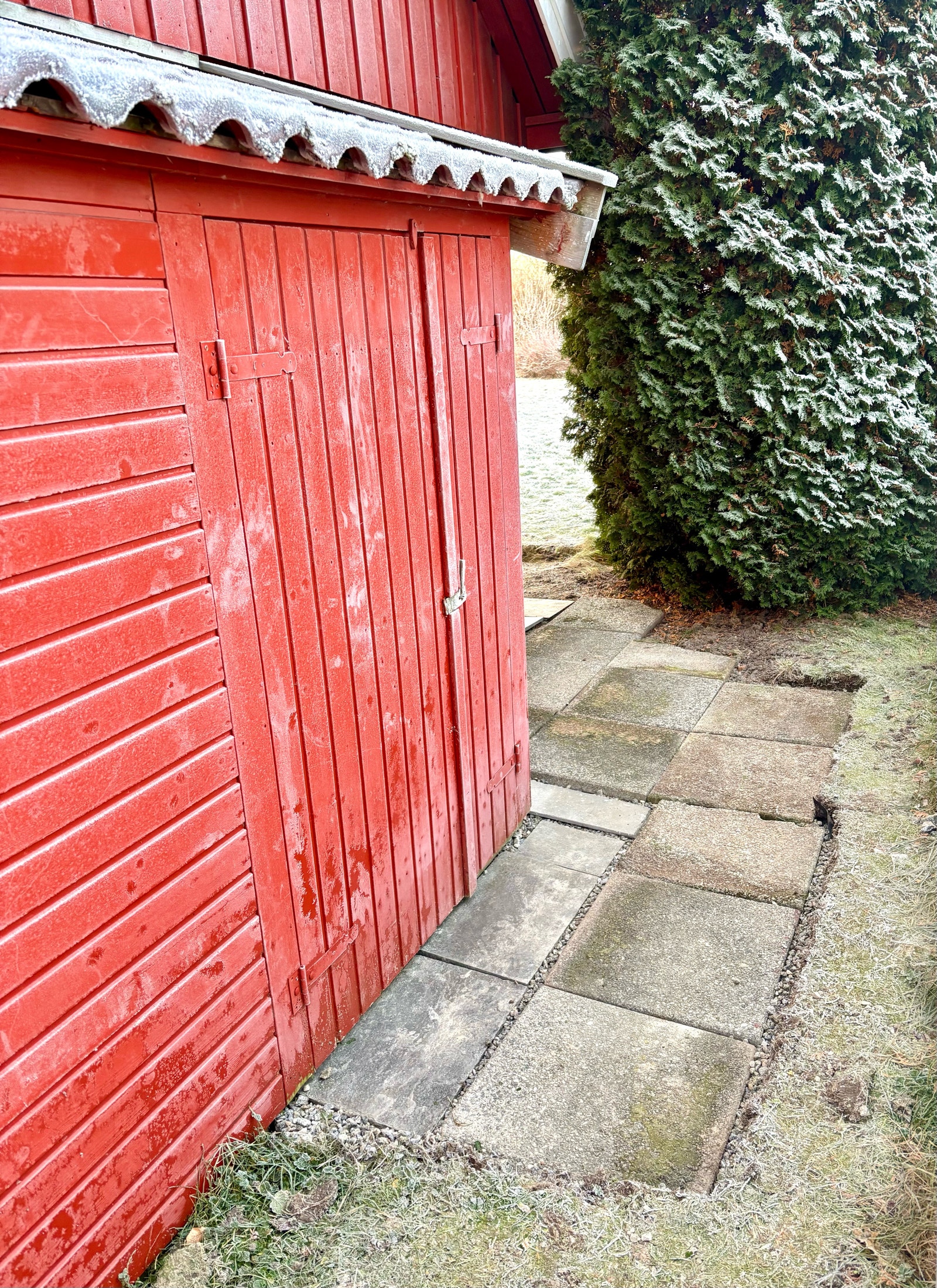 Privat uisolert utebod. Galleribilde