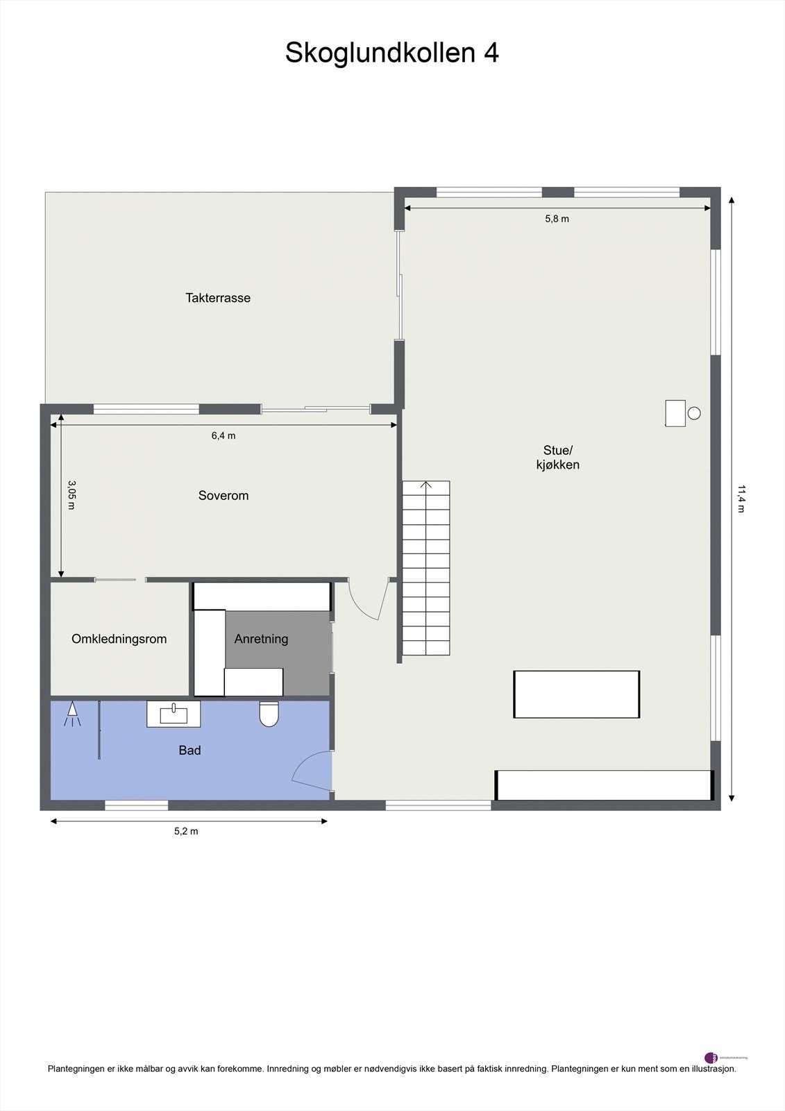 Plantegning 2. etasje. Galleribilde