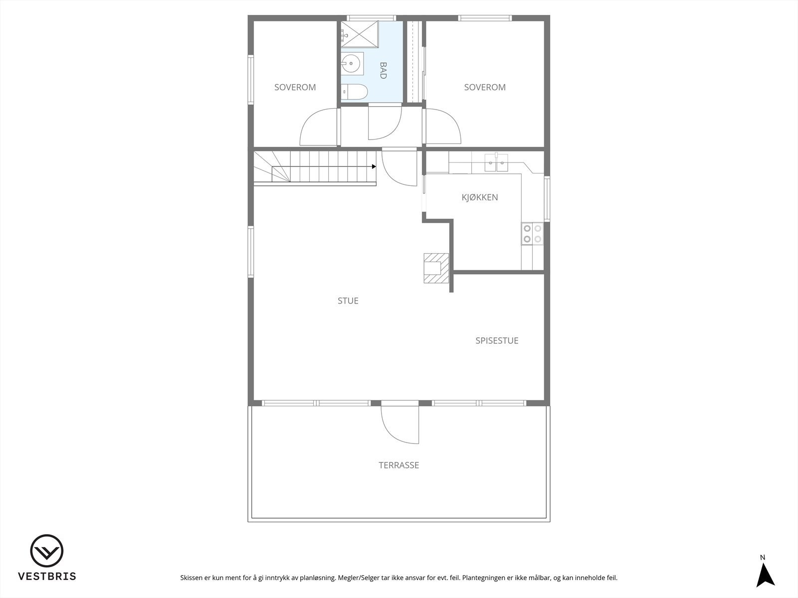 Plantegning 1. etasje. Galleribilde