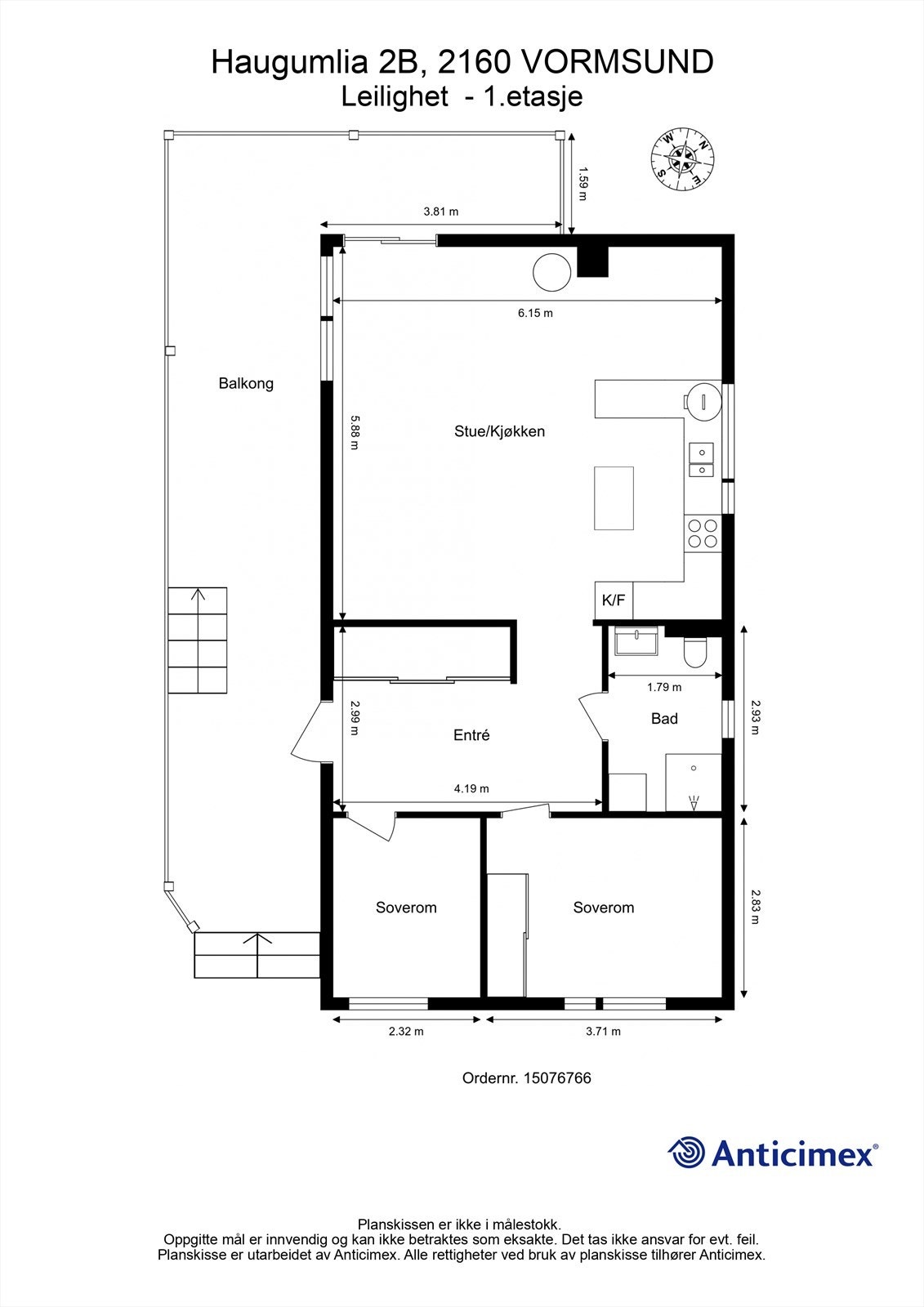 Plantegning - 1.etasje. Galleribilde