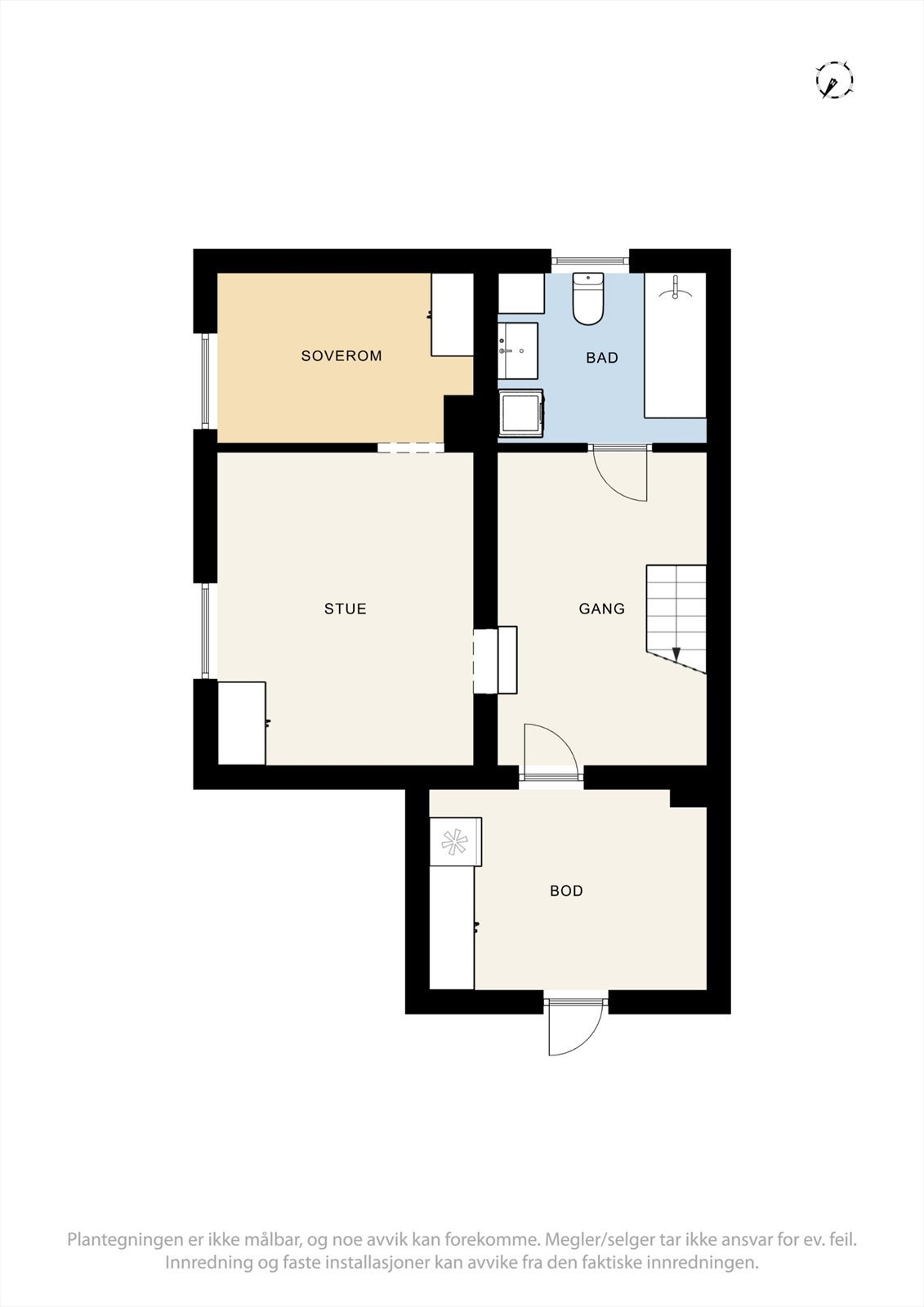 Plantegning kjeller Galleribilde