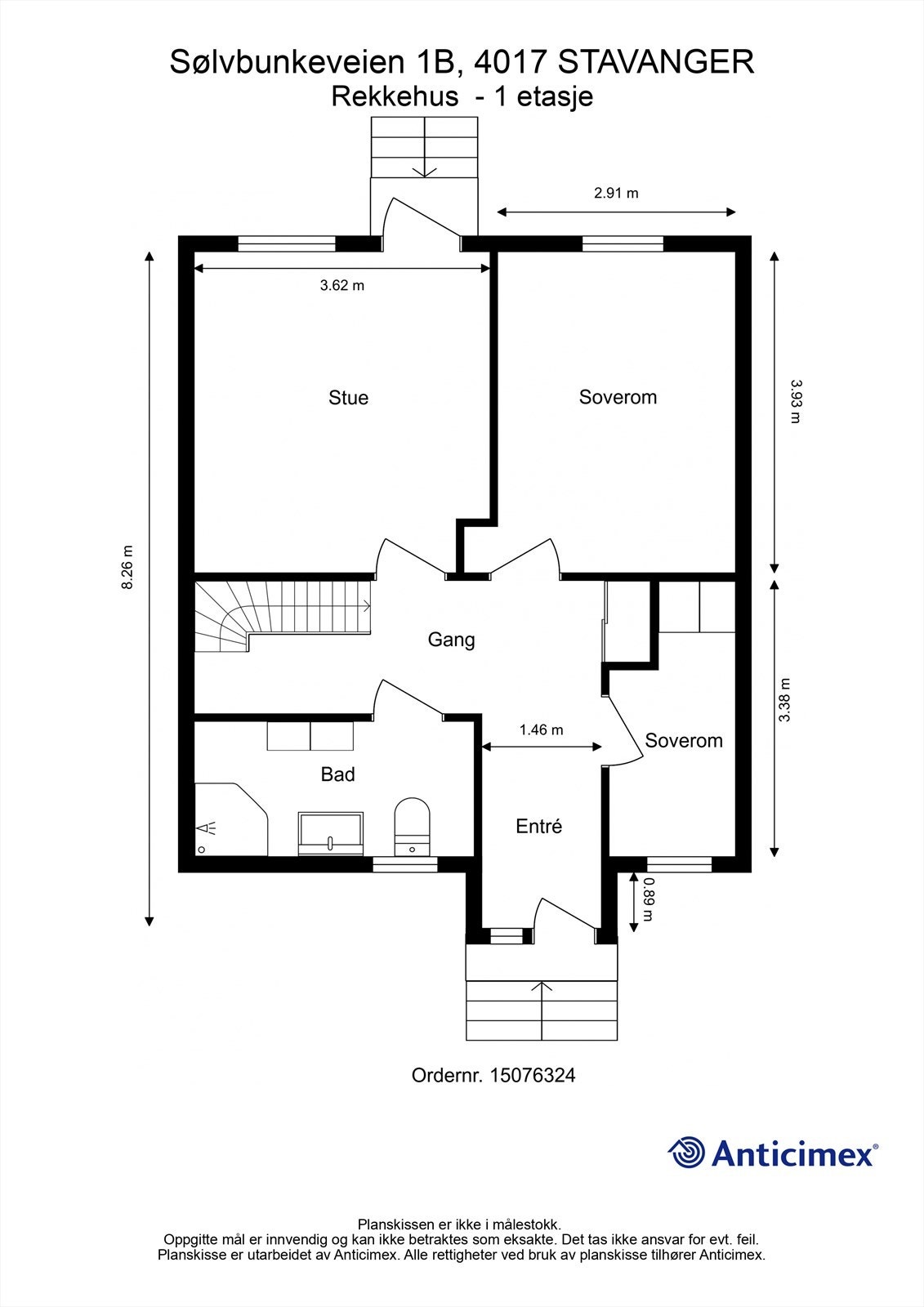 Plantegning 1. Etasje. Galleribilde