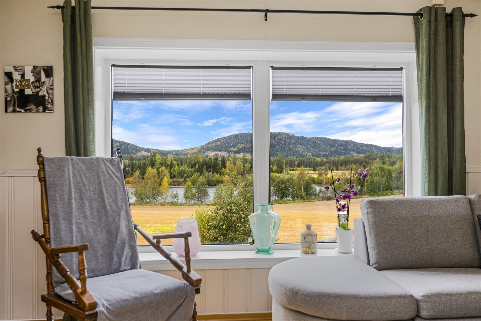 Hyggelig utsyn mot Glomma. Galleribilde