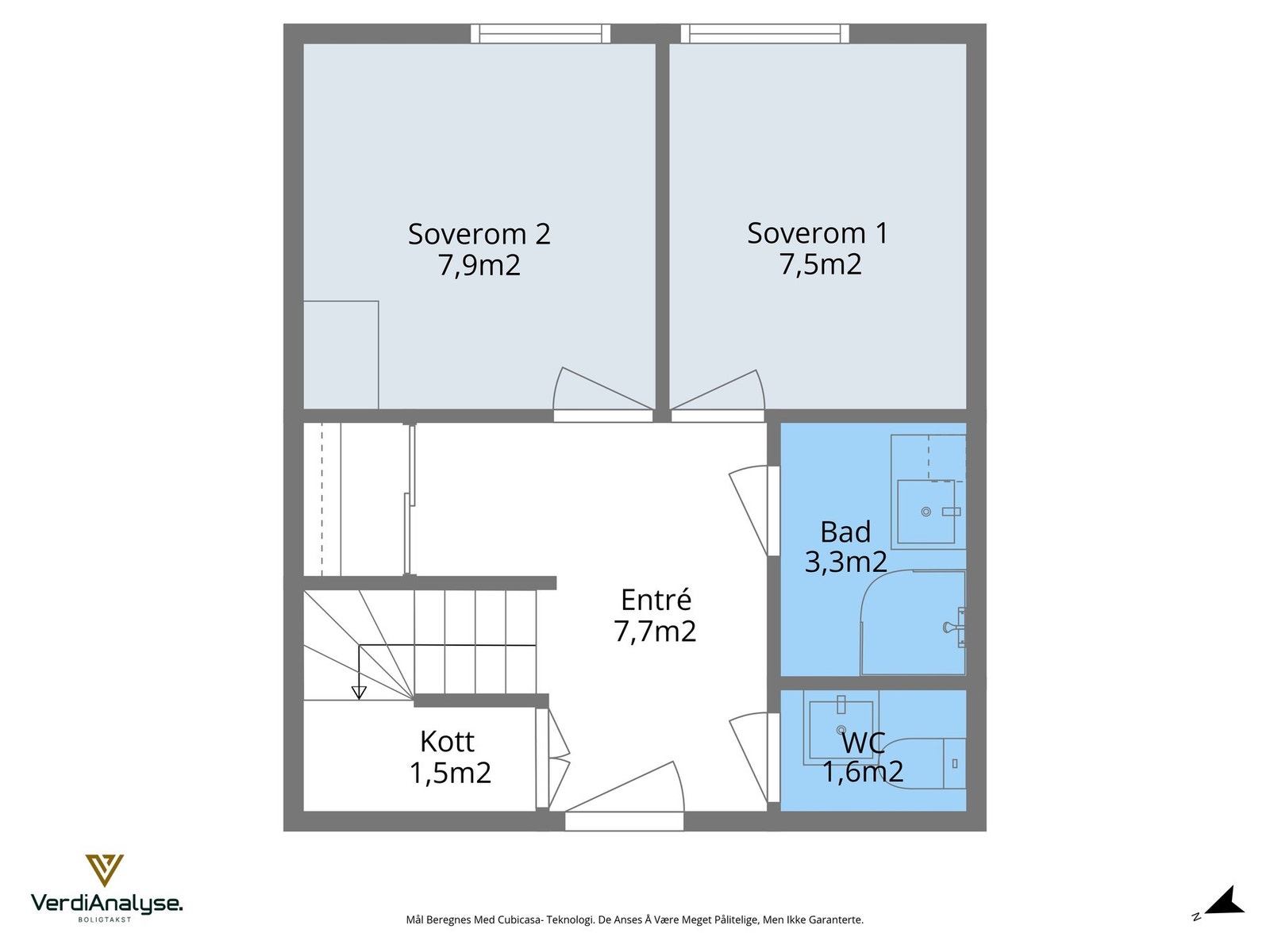 Planskisse 2 etasje Galleribilde