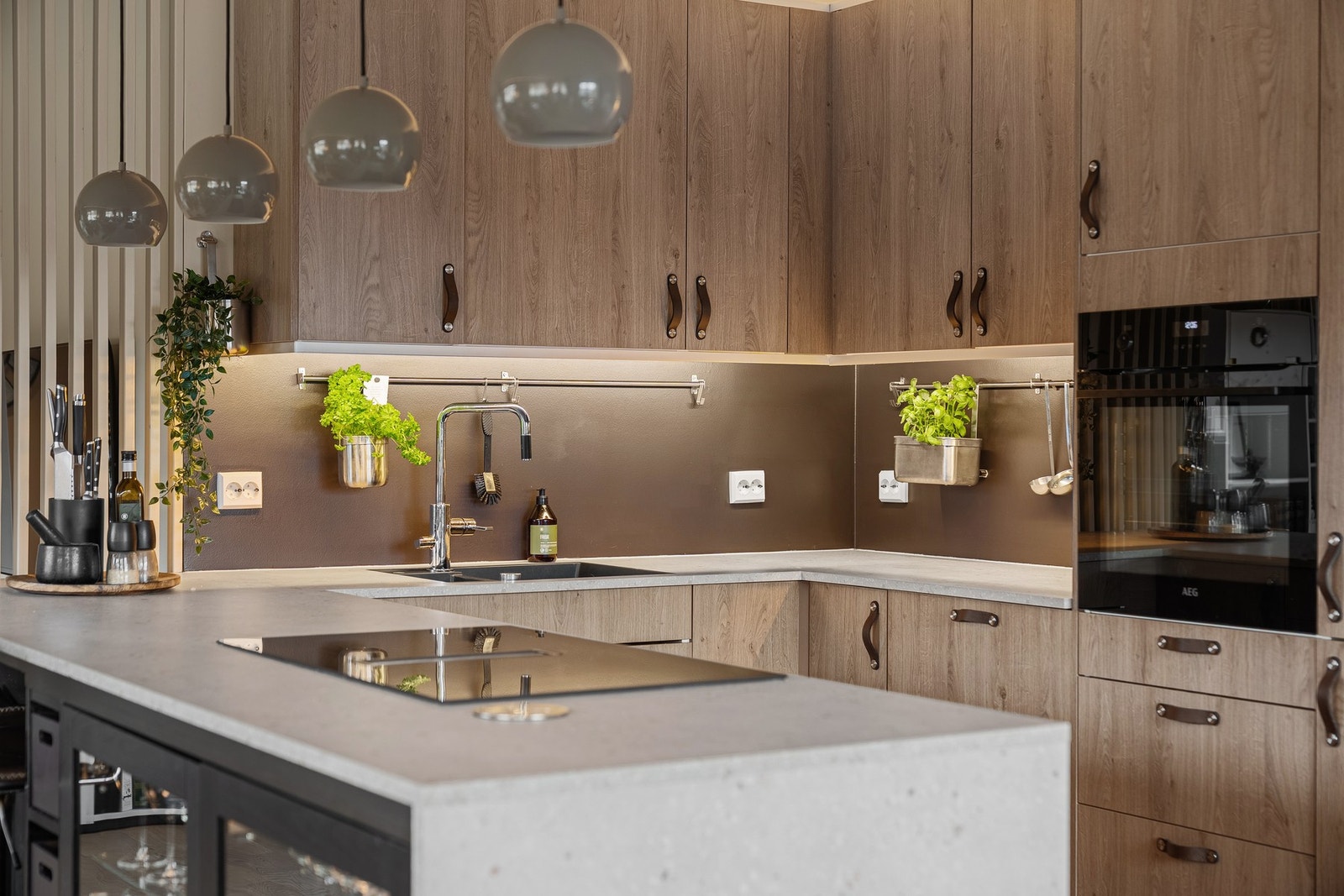 Delikat kjøkken med innredning fra Norema Galleribilde