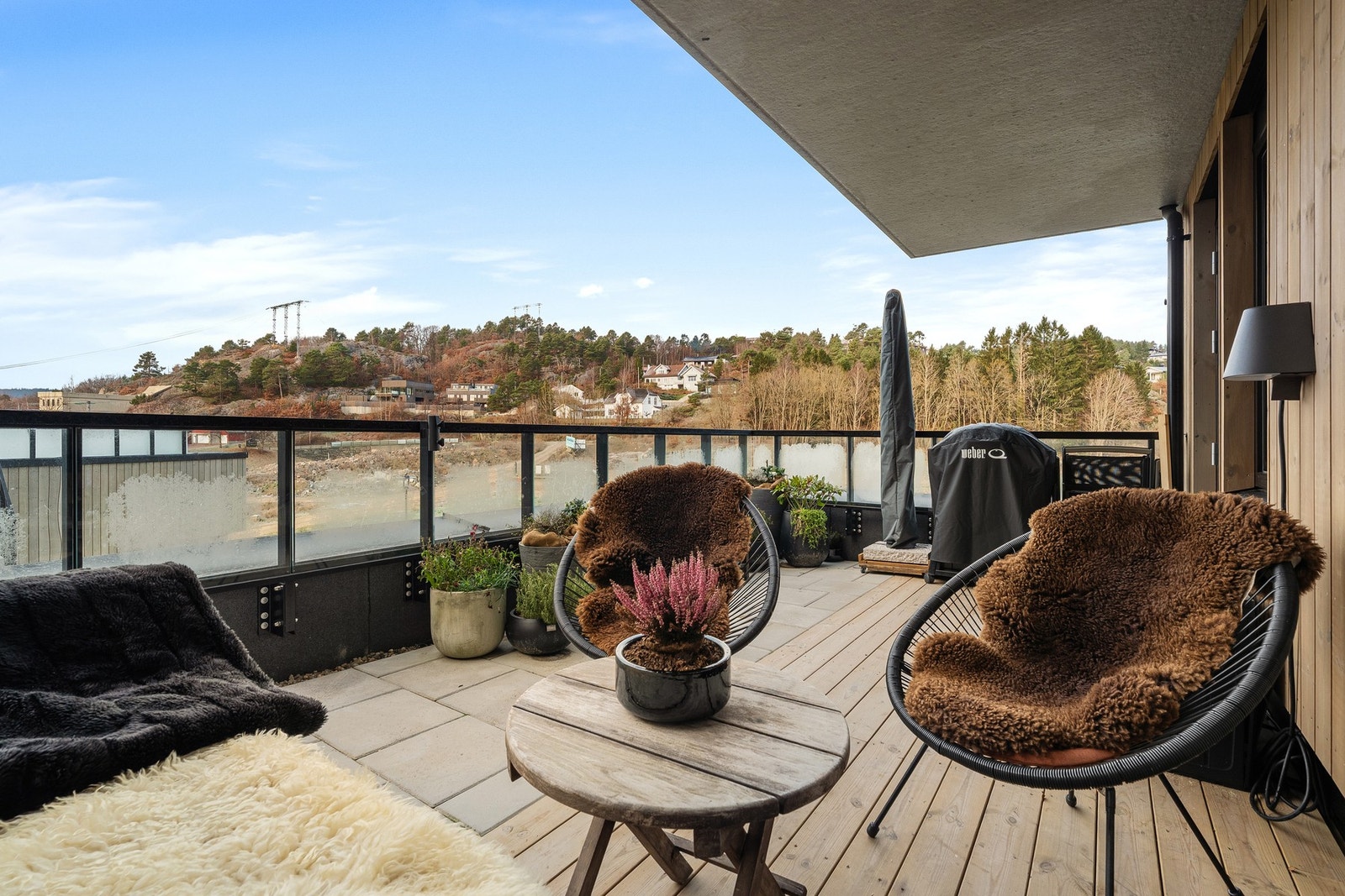 Usjenert terrasse Galleribilde