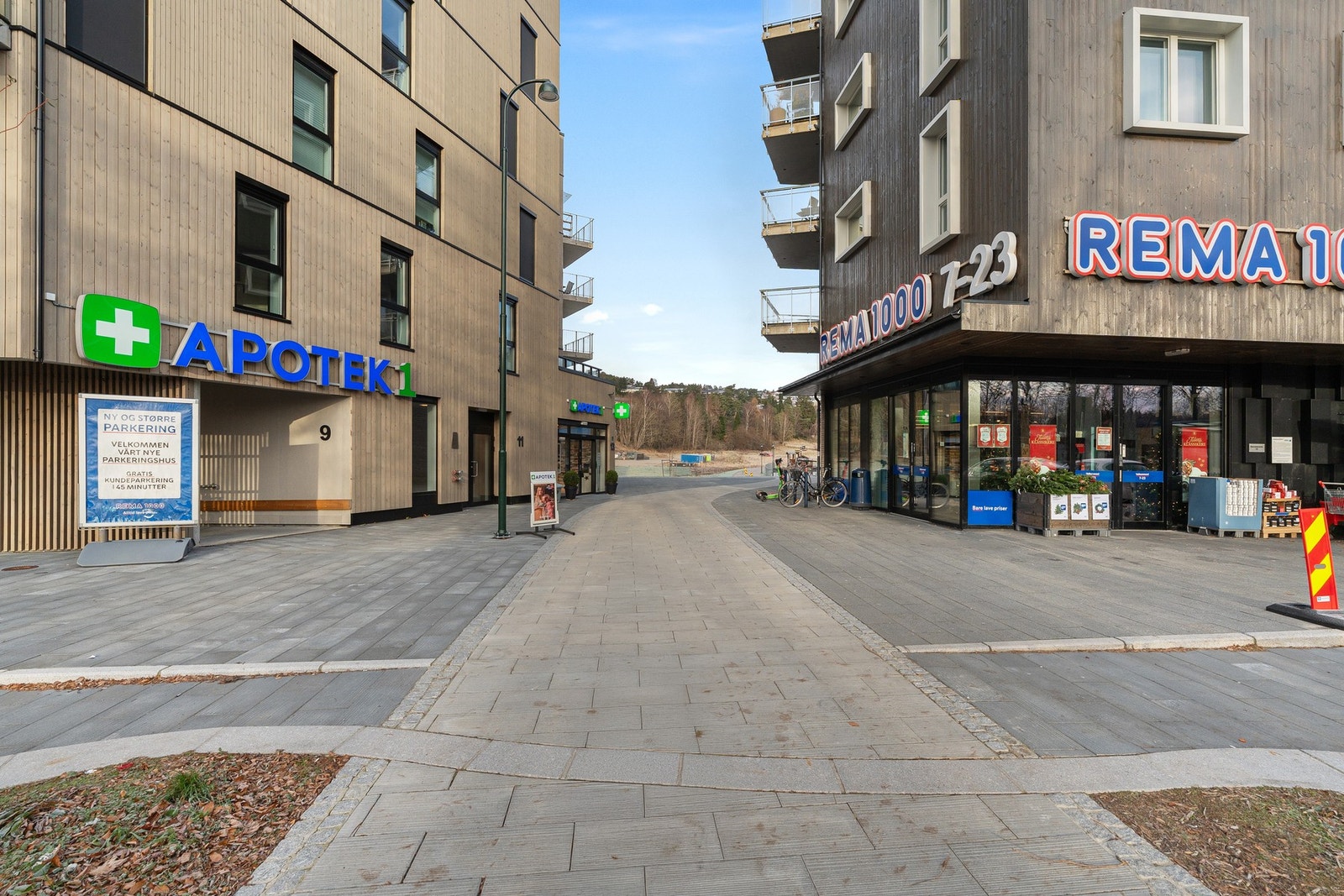 Inngang til blokka Galleribilde