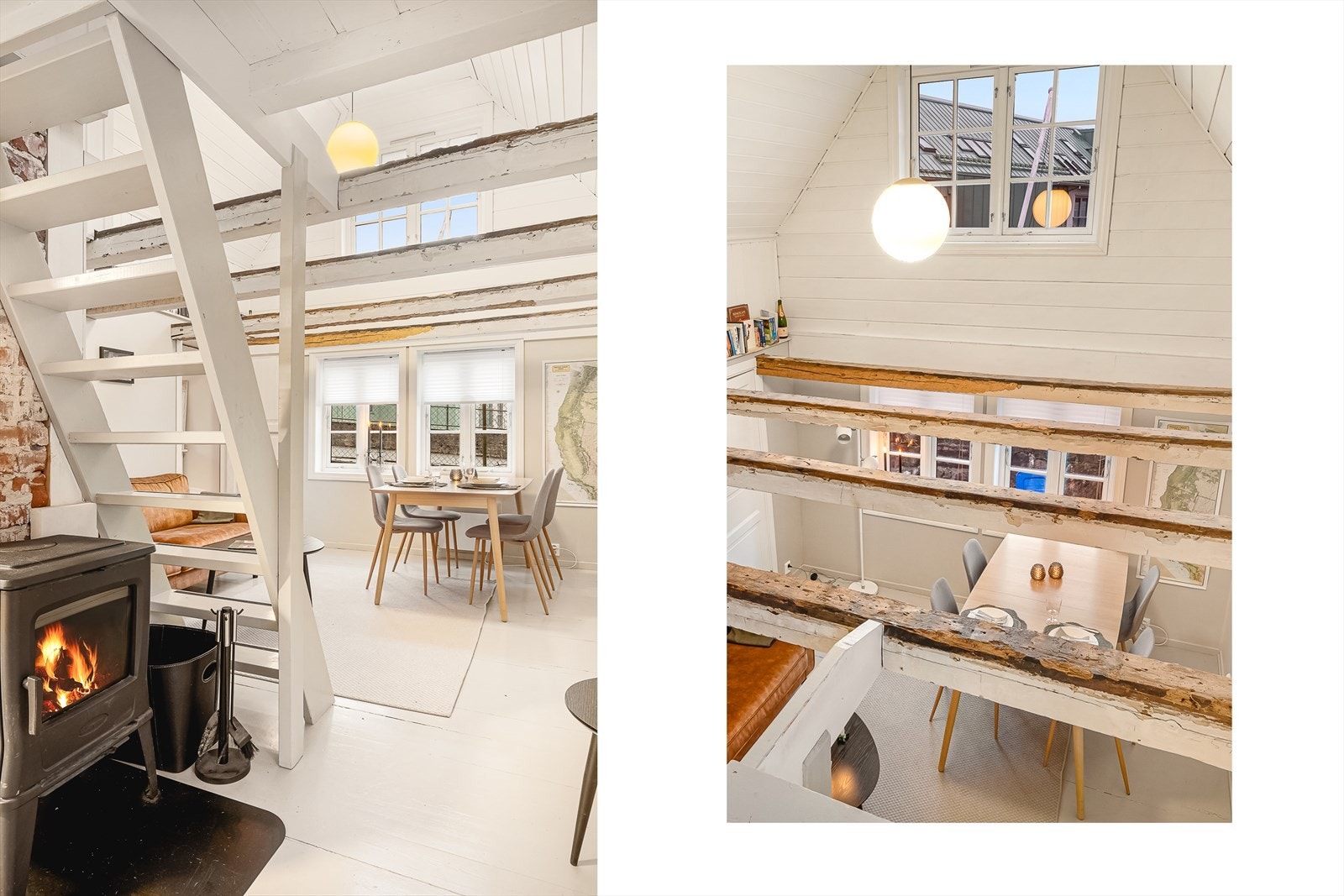 Peisovnen varmer godt på kalde vinterkvelder og gir ekstra hygge på regnfulle høstdager Galleribilde