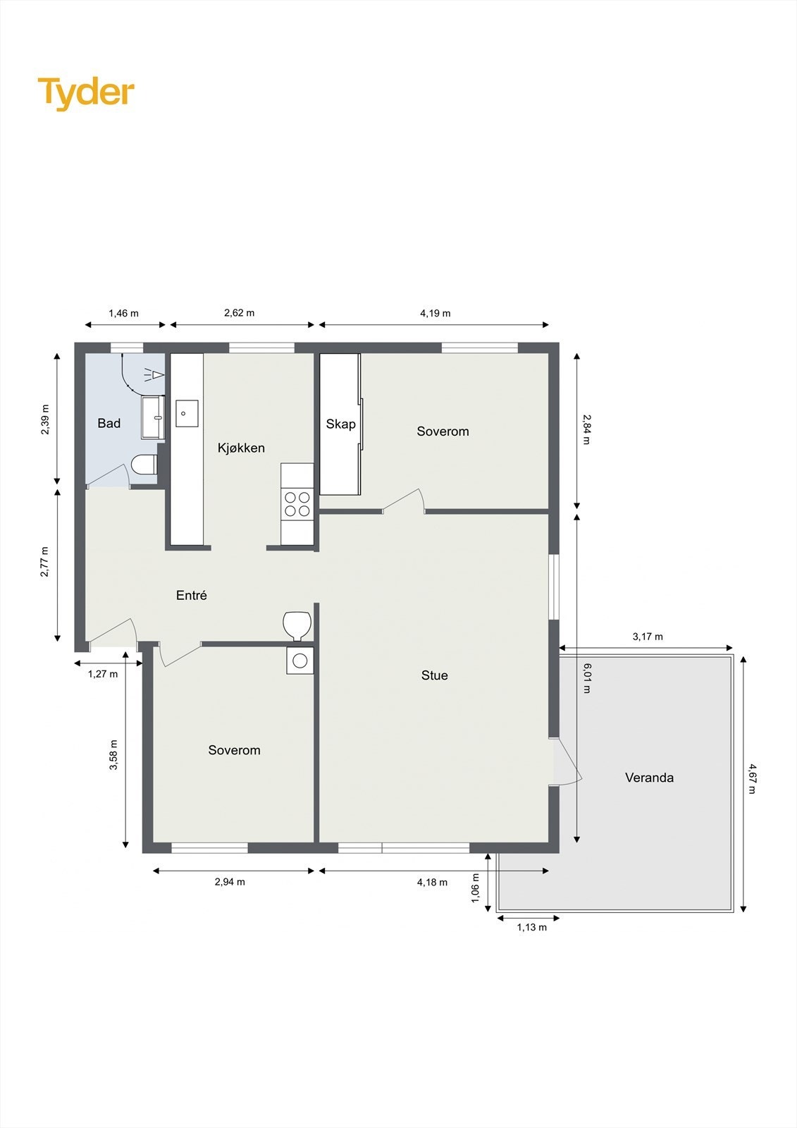 Plantegning Galleribilde