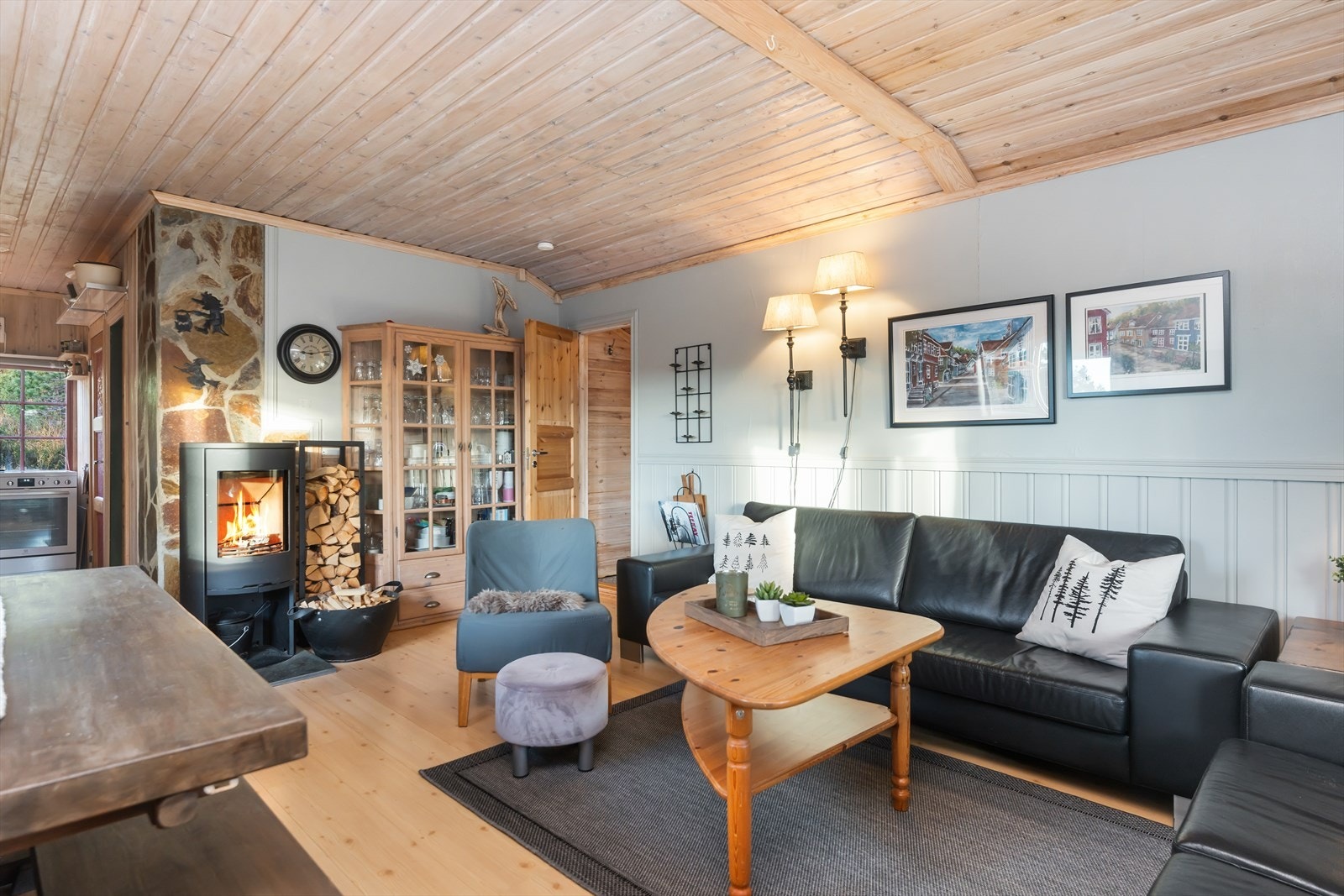 Her får du en koselig hytte. Galleribilde