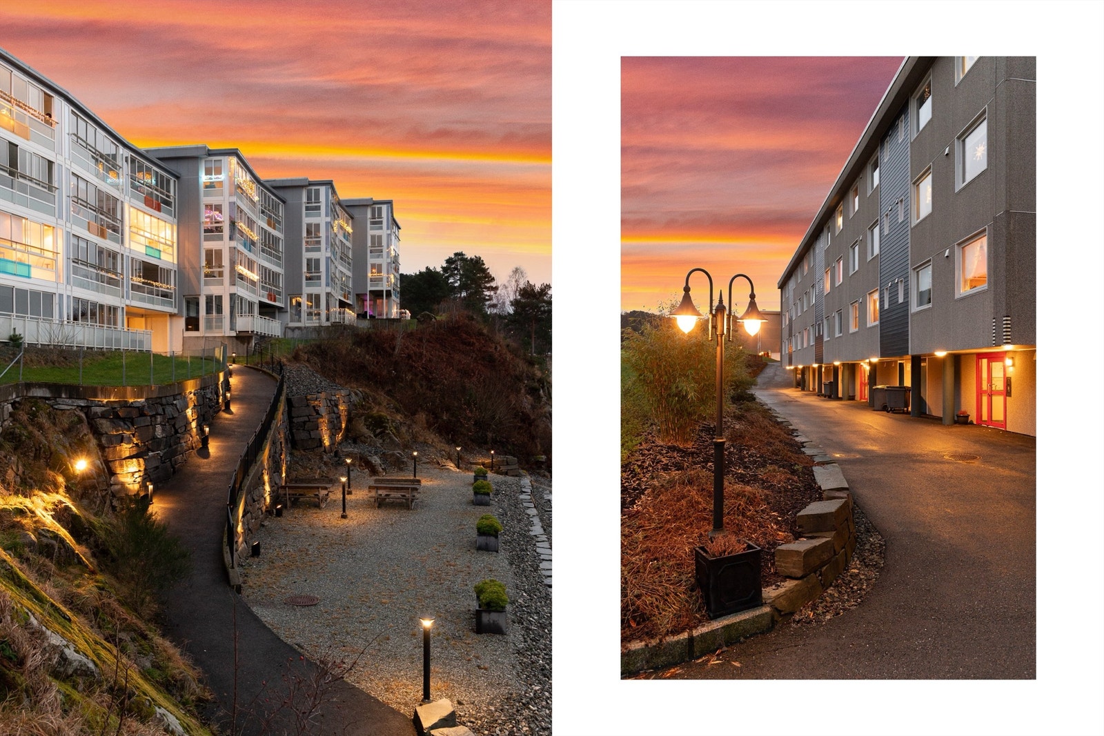 - Blokken ligger litt opp i høyden slik at man får en langstrakt utsikt, gode solforhold og lite innsyn - Galleribilde