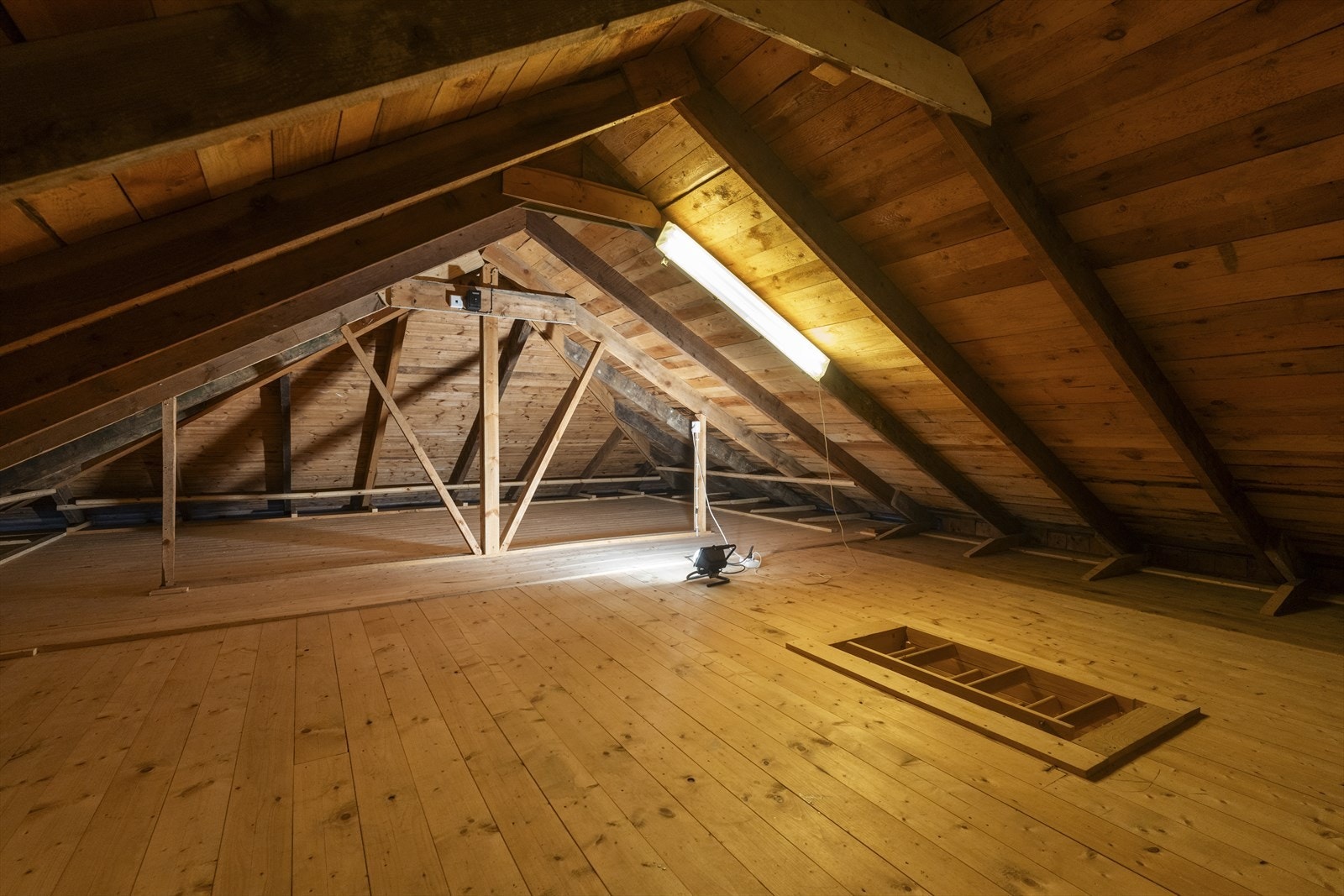 Loftet har potensial. Galleribilde