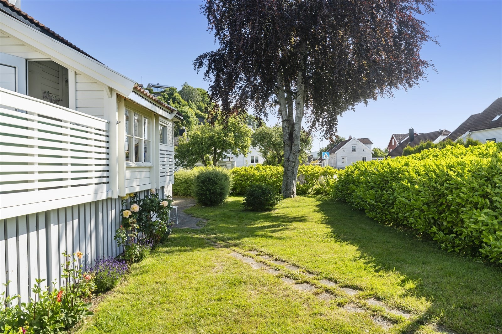 Hagen er pent opparbeidet. Galleribilde