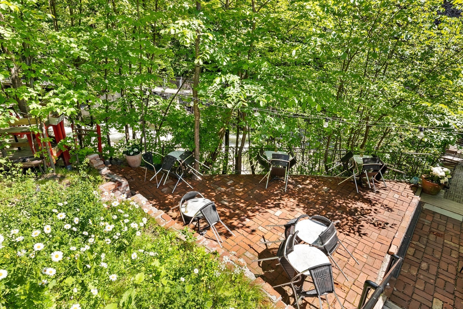 Kroloftet med badstue, kafé og tursti langs Alnaelva. Galleribilde