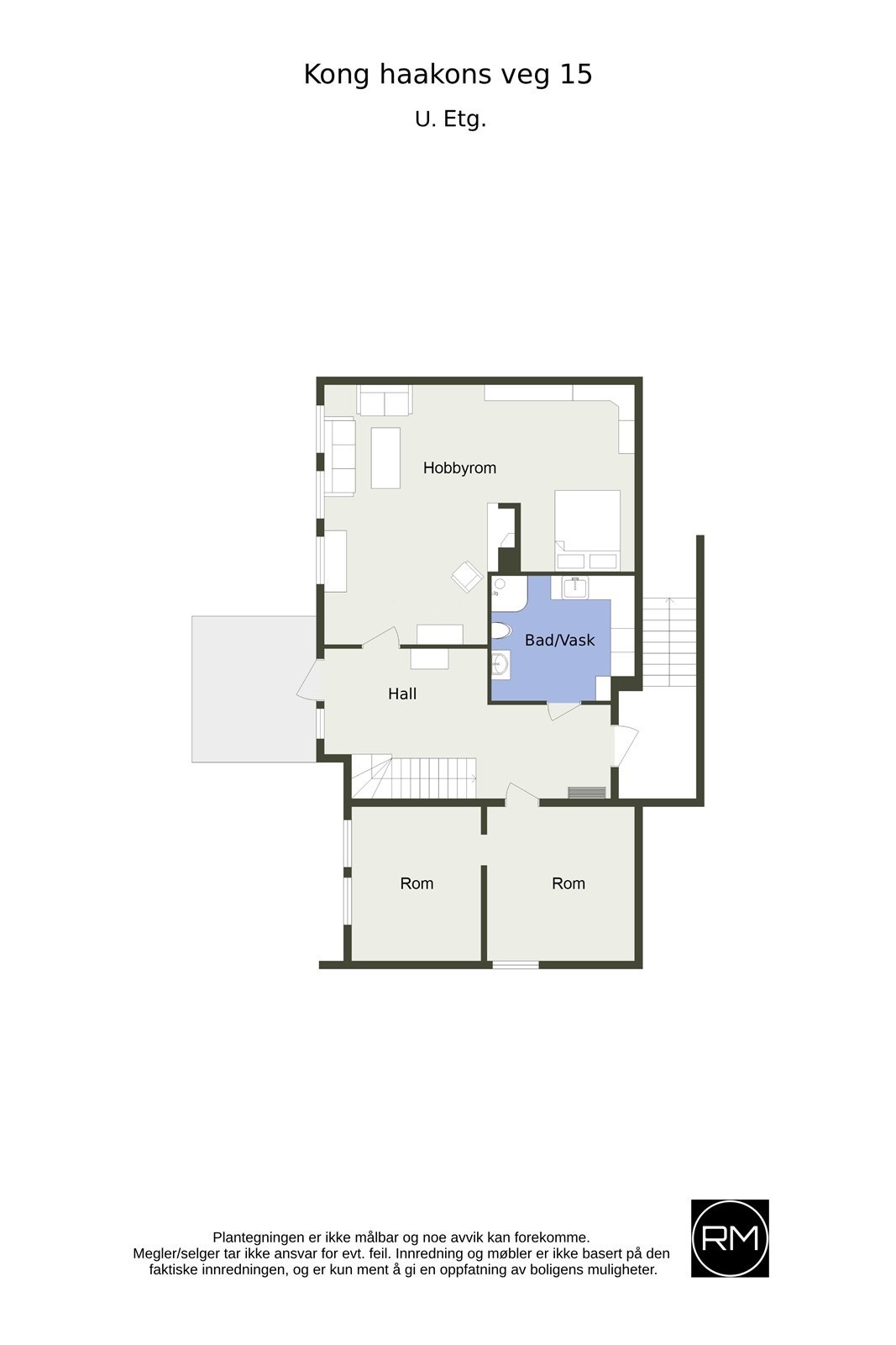 Plantegning u.etg. Galleribilde