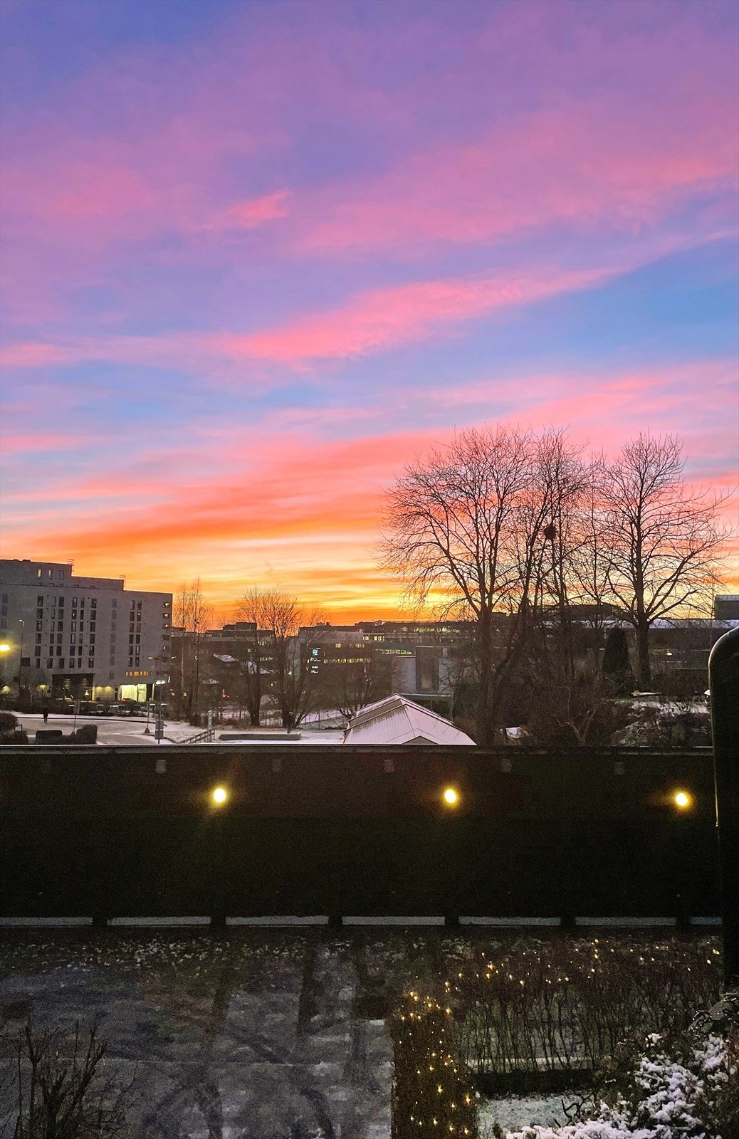 Privat bilde tatt fra terrassen Galleribilde