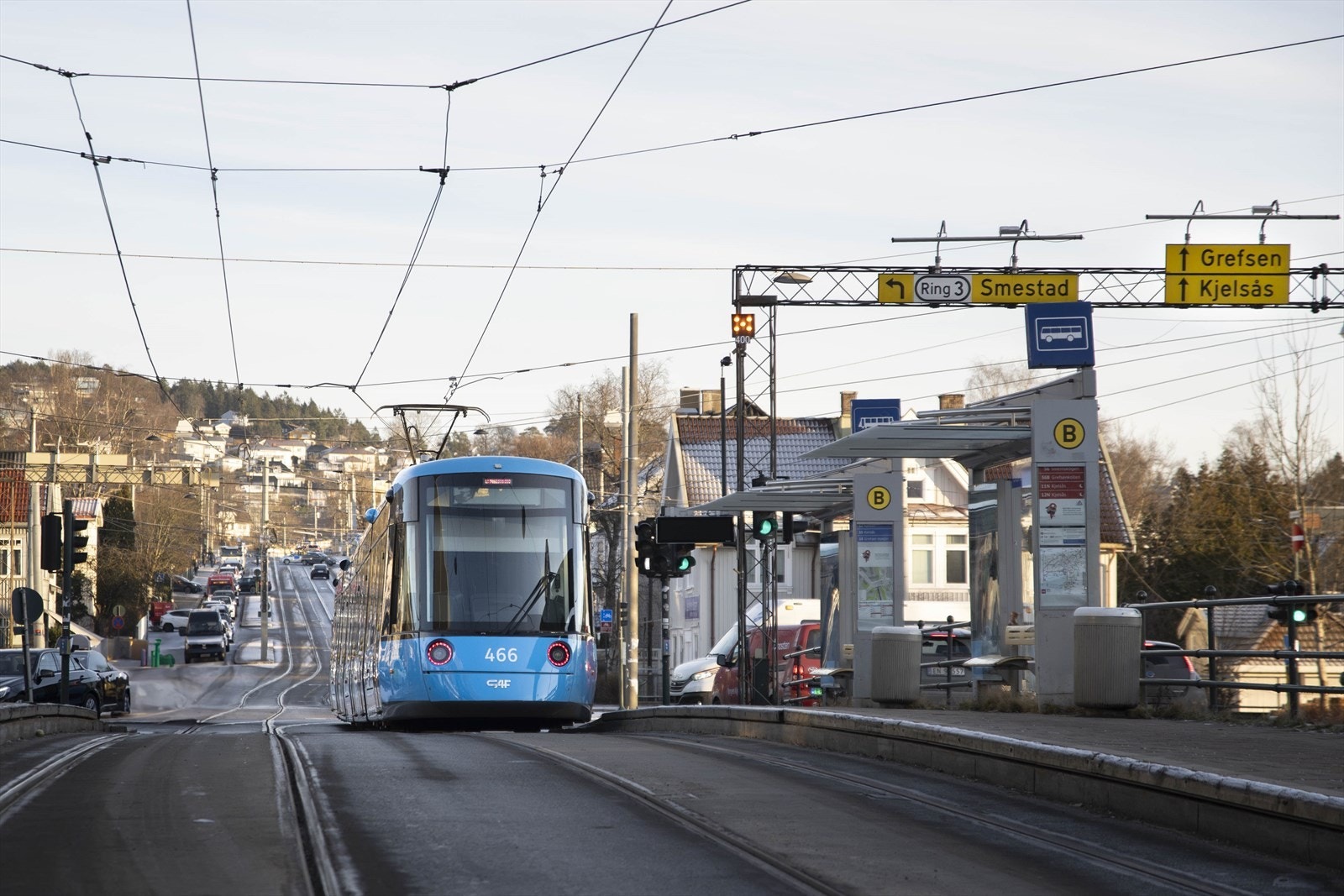 Storo er et av byens beste knutepunkt for offentlig kommunikasjon, med trikk, buss og T-bane. Galleribilde