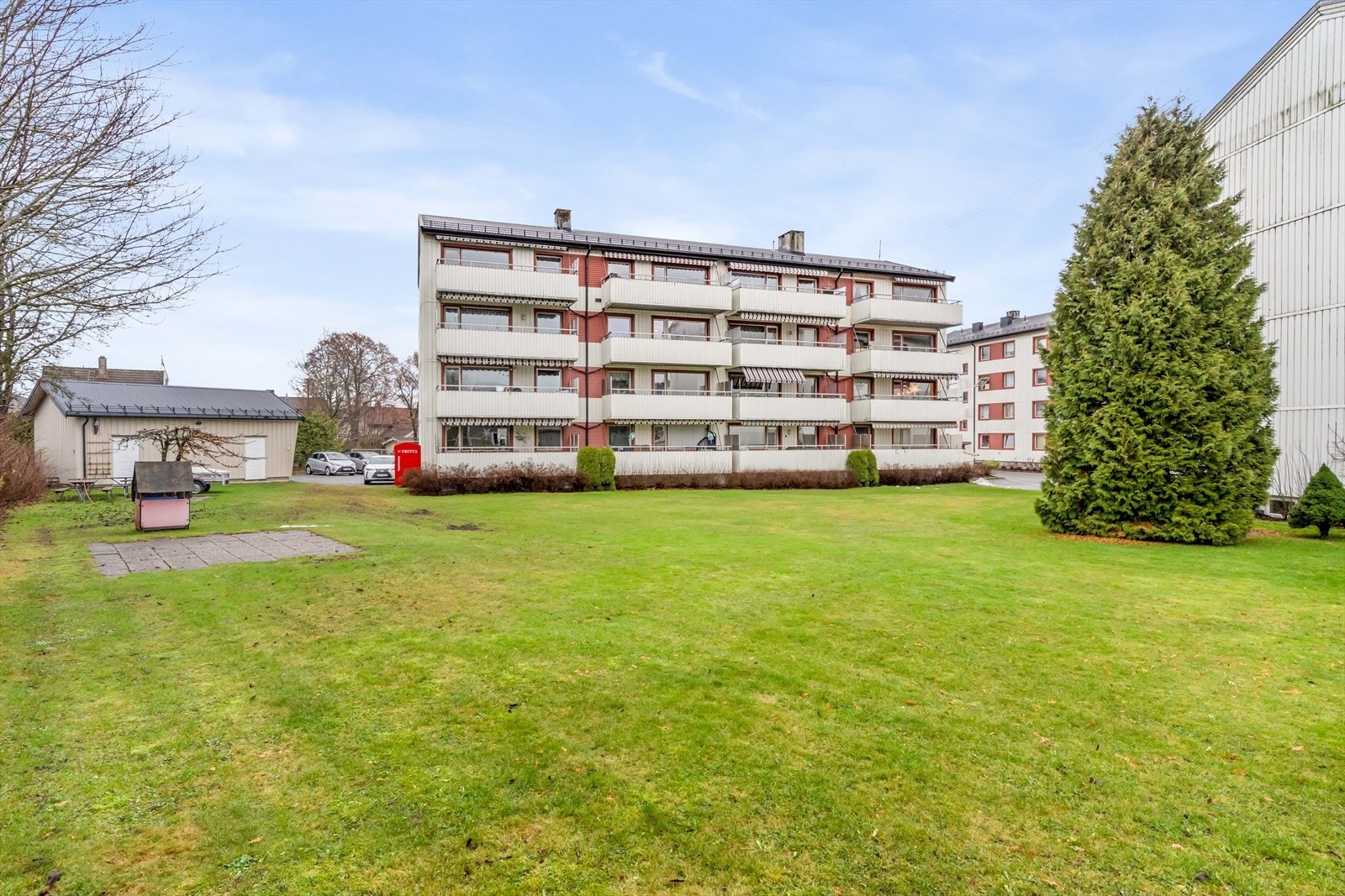 Borettslaget har flotte og skjermede fellesarealer. Galleribilde