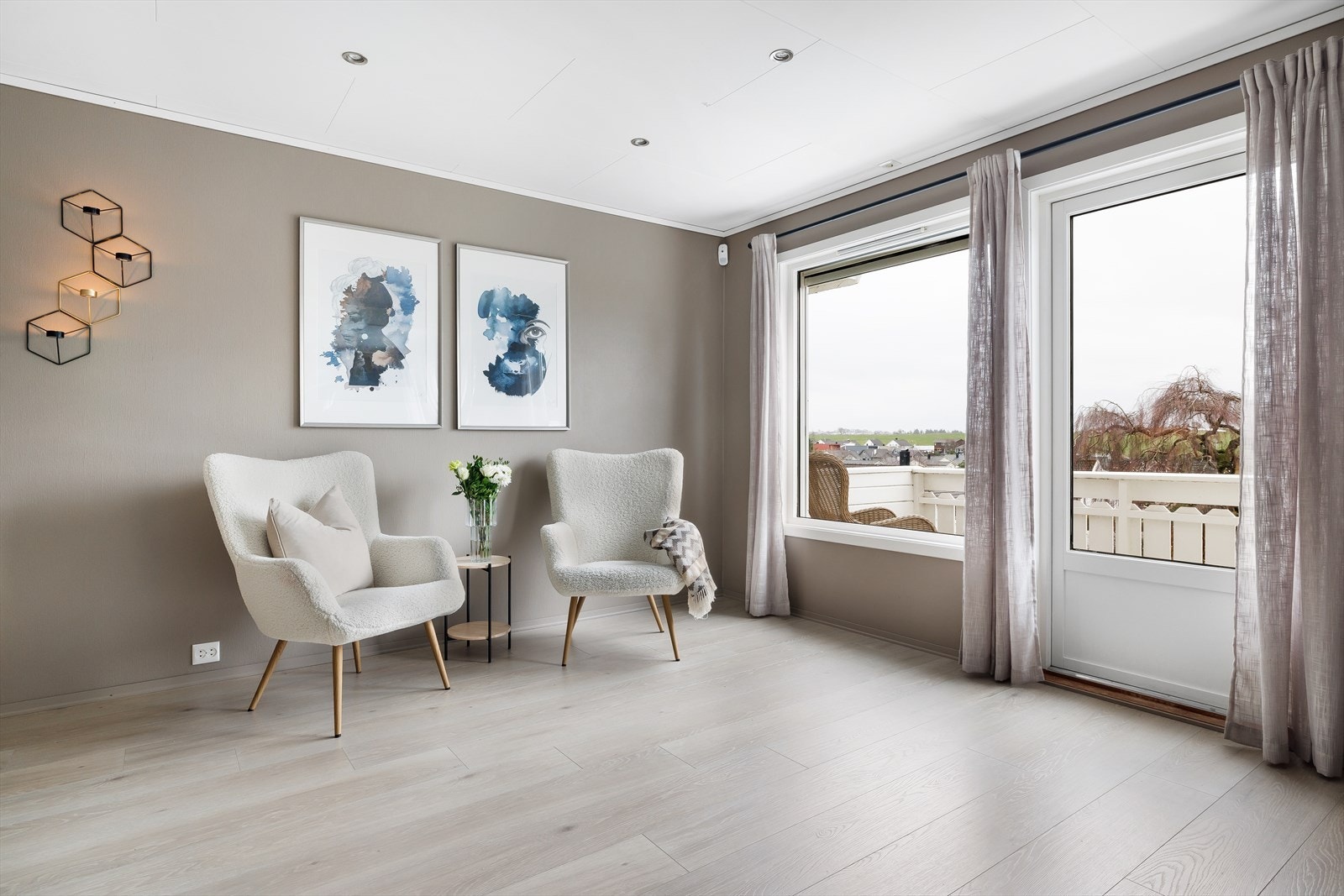 God utsikt fra stuen Galleribilde