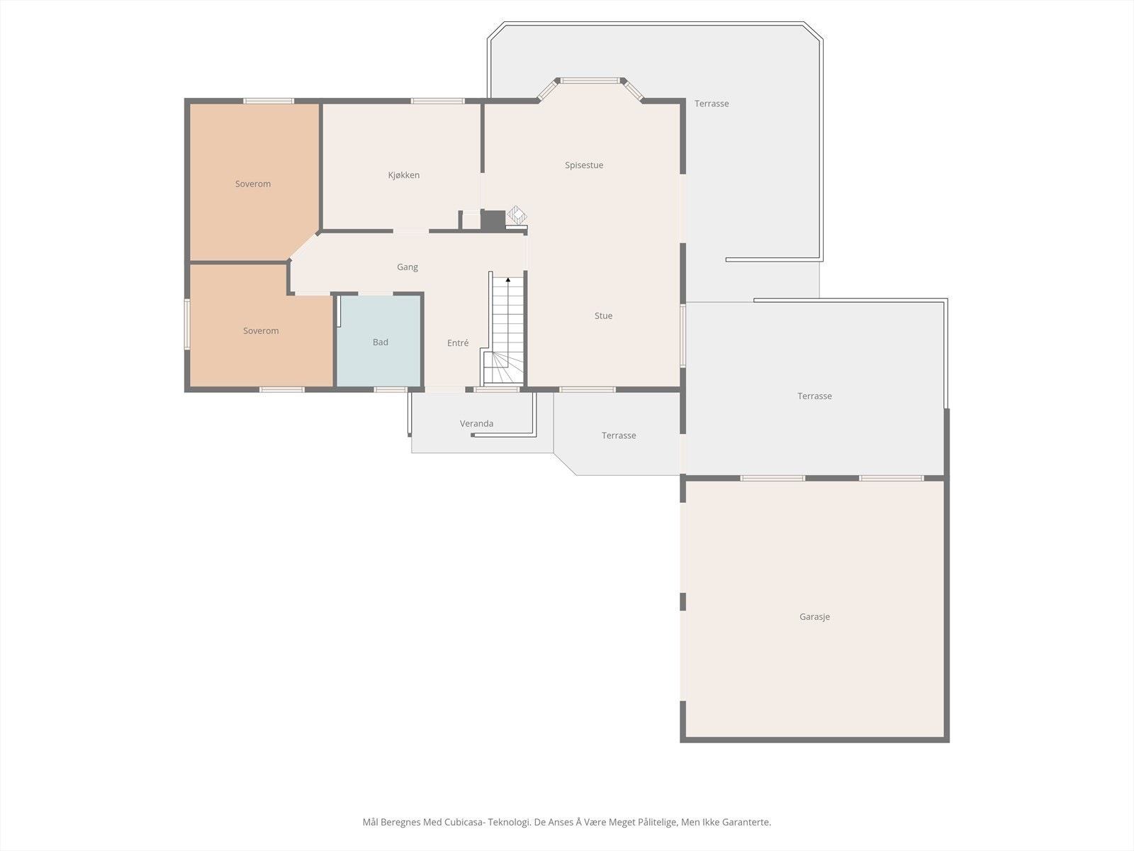 Plantegning hovedetasje Galleribilde