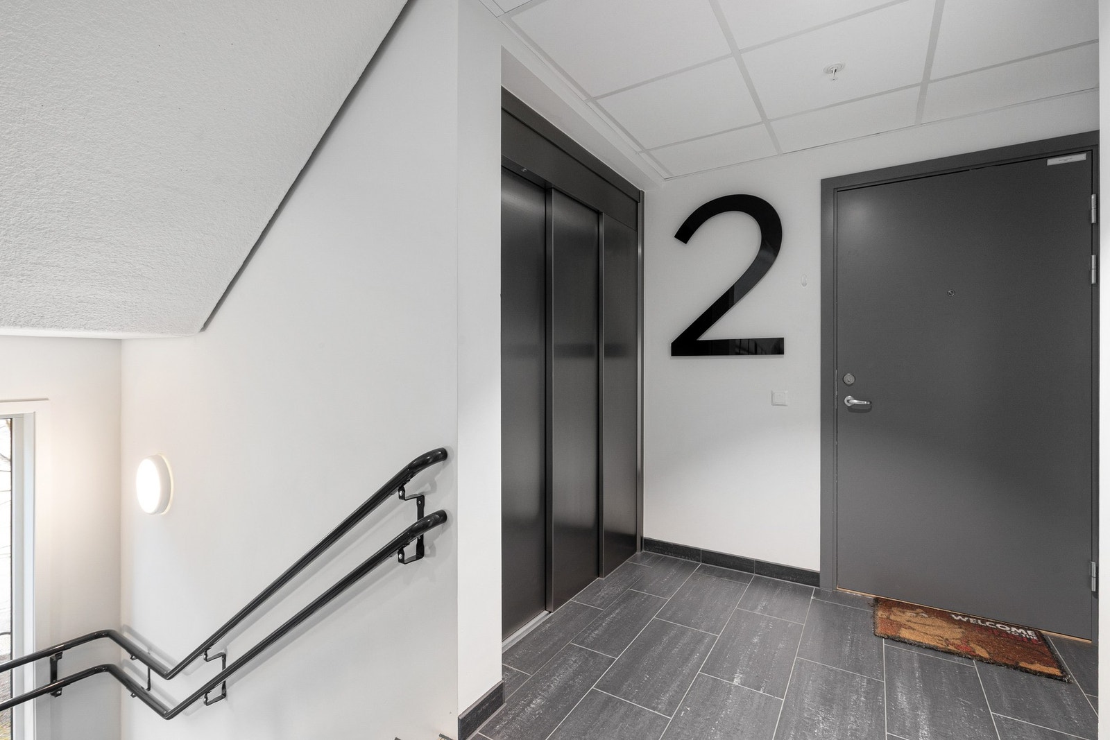Trappefri adkomst til leiligheten. Galleribilde