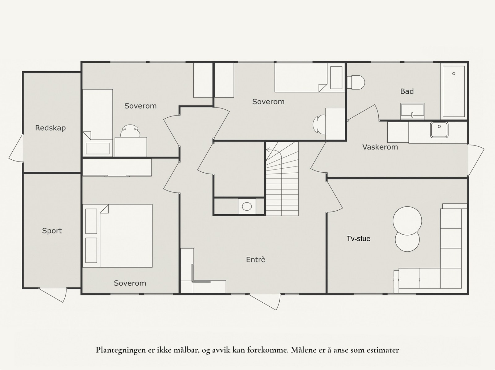 Plantegning 1. etg. Galleribilde