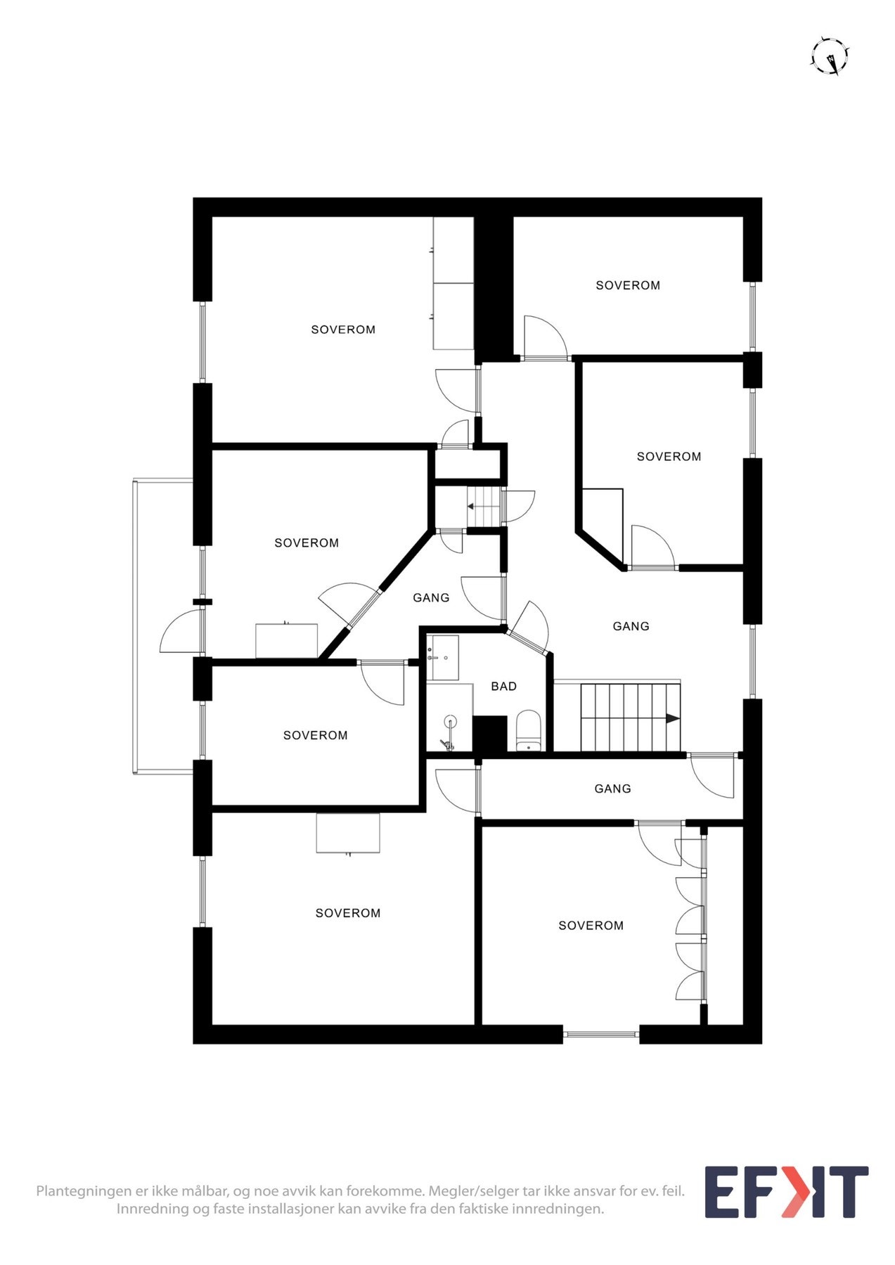 Plantegninger 2. etasje Galleribilde