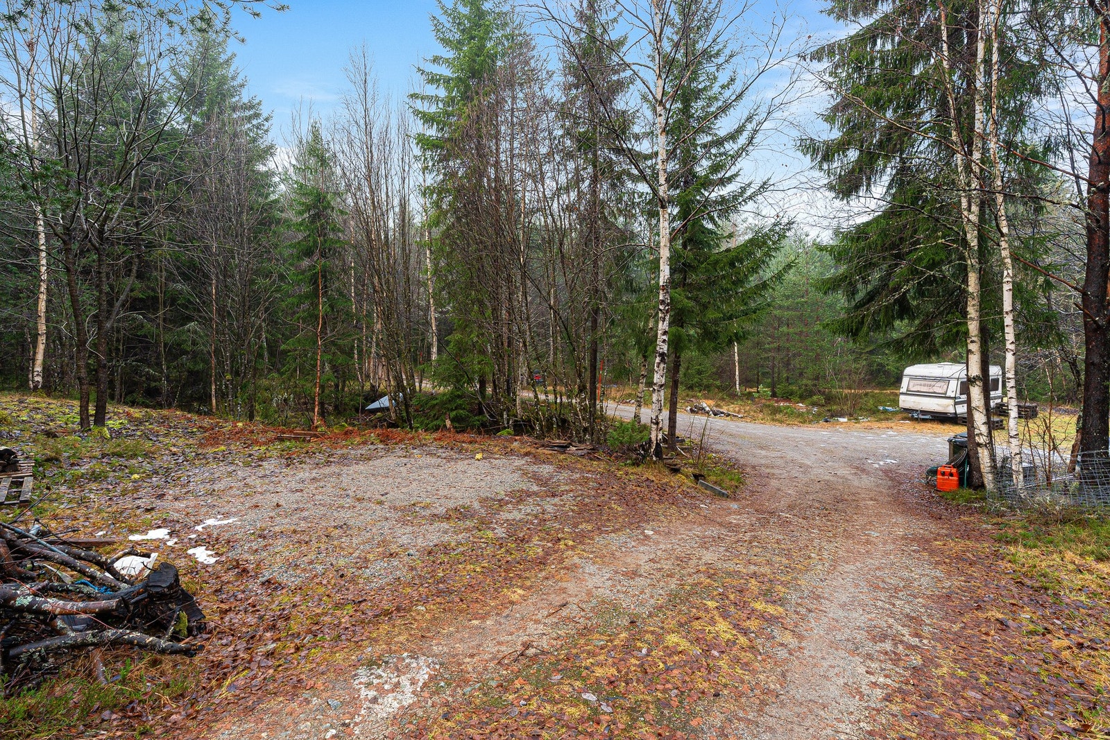 Vei inn til hytta Galleribilde