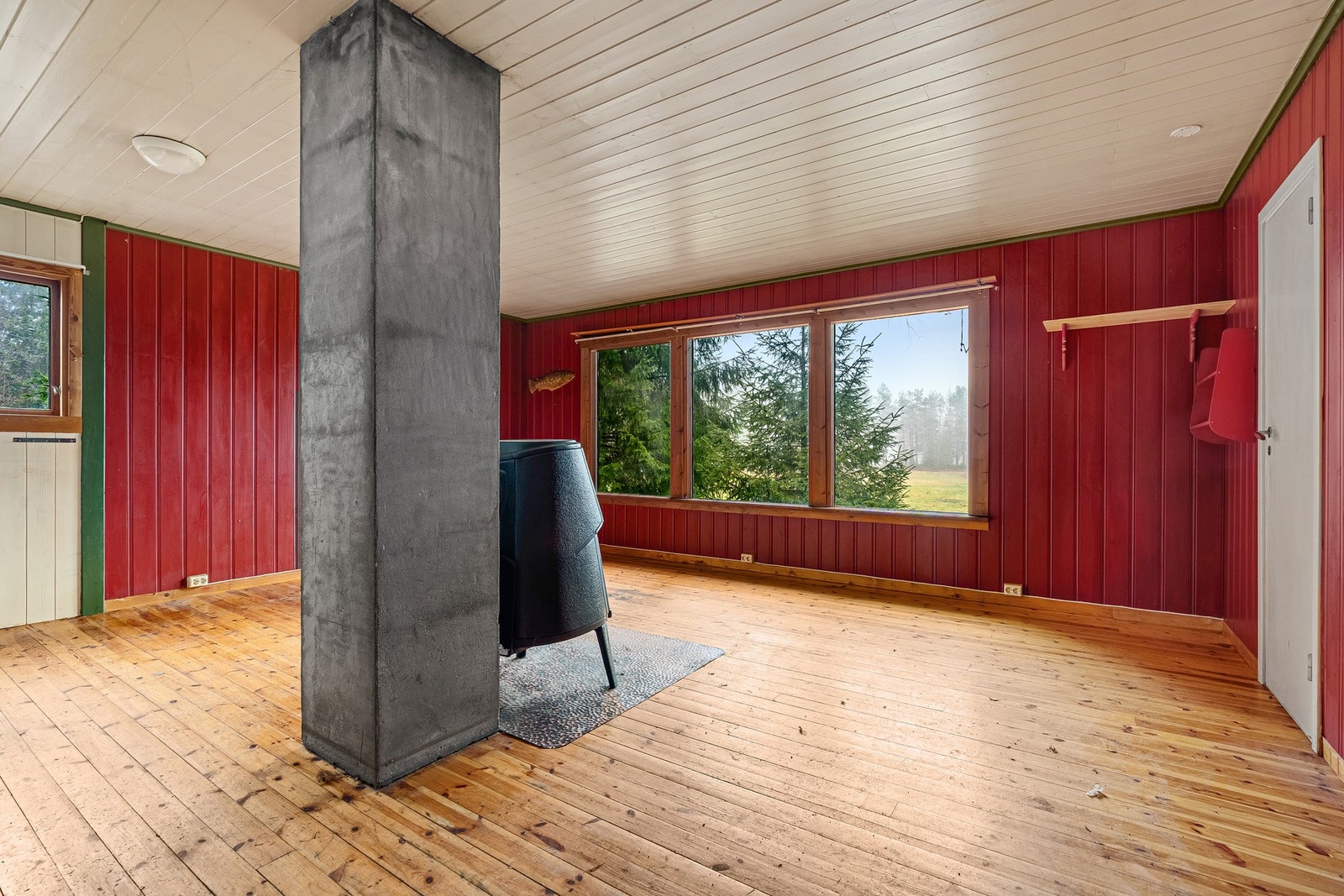 Stue med peisovn Galleribilde