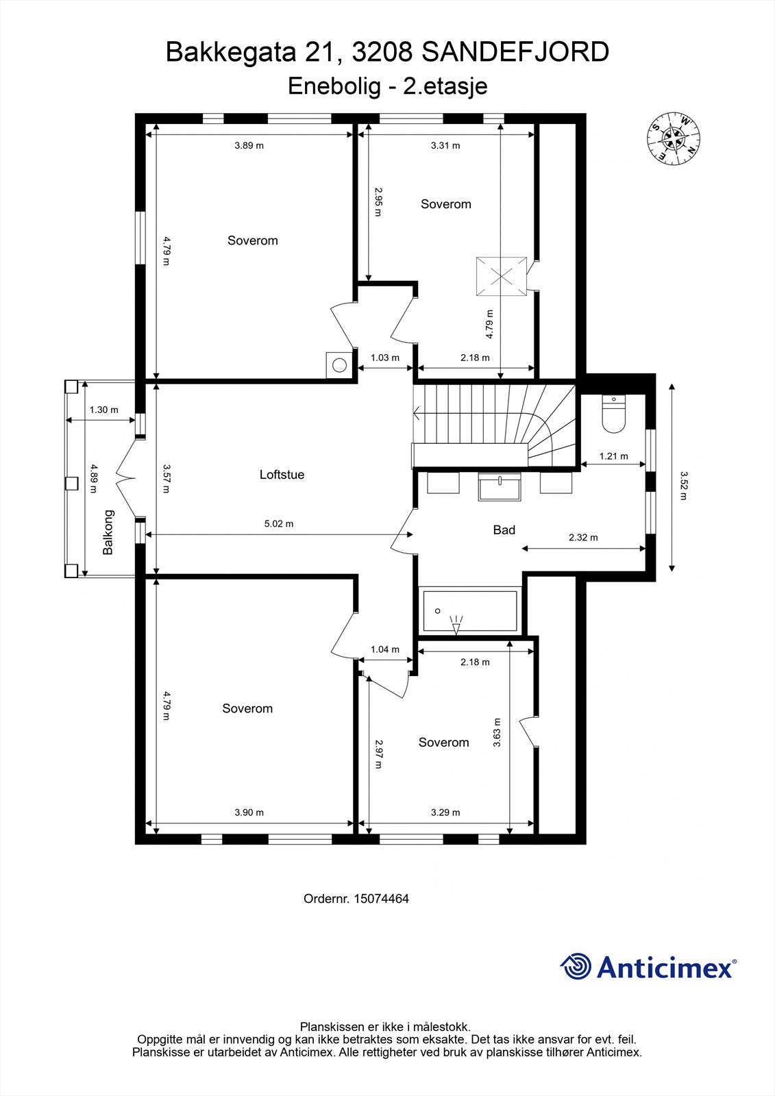 Plantegning - 2.etasje. Galleribilde