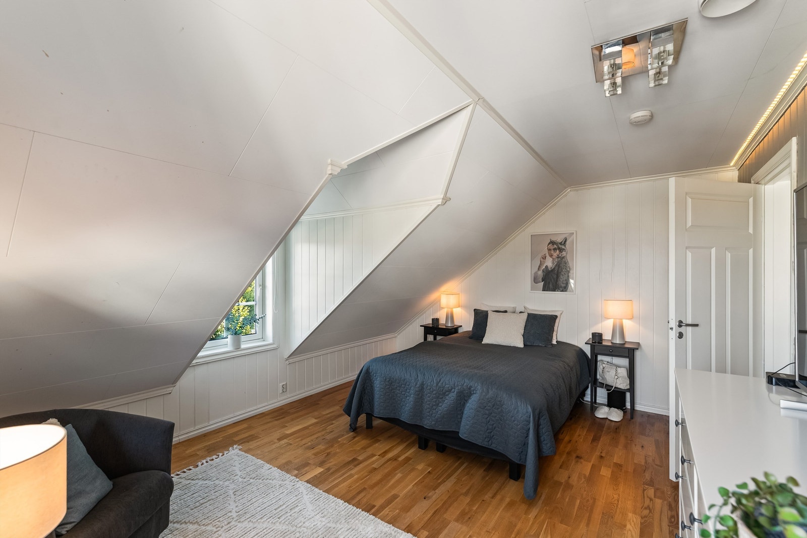 Soverom nummer to av totalt fem i hoveddelen. Galleribilde