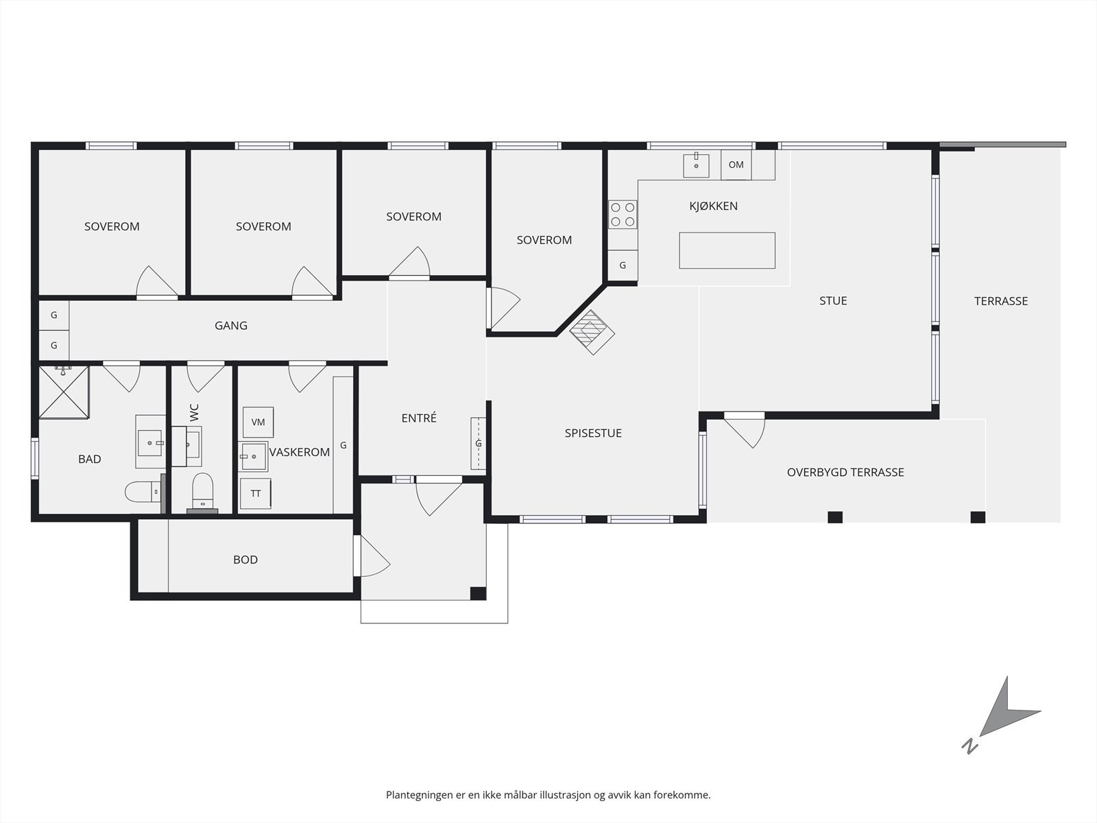 Planskisse Galleribilde