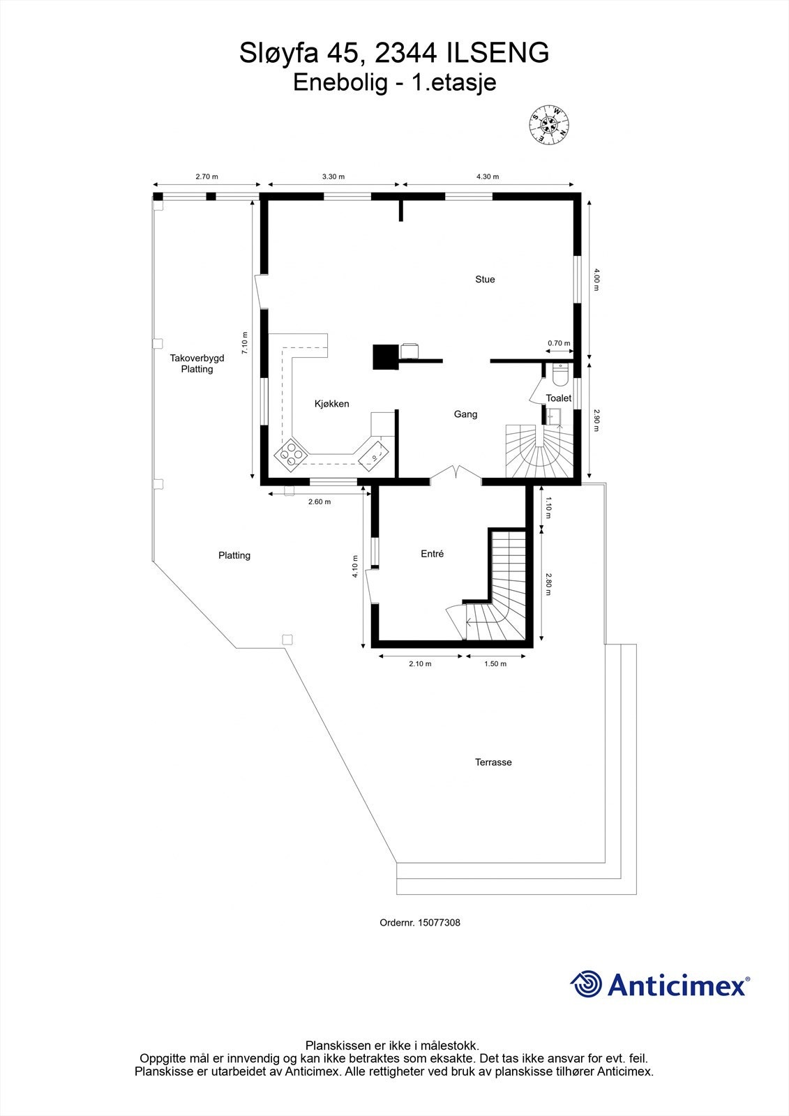 Plantegning 1.etasje Galleribilde