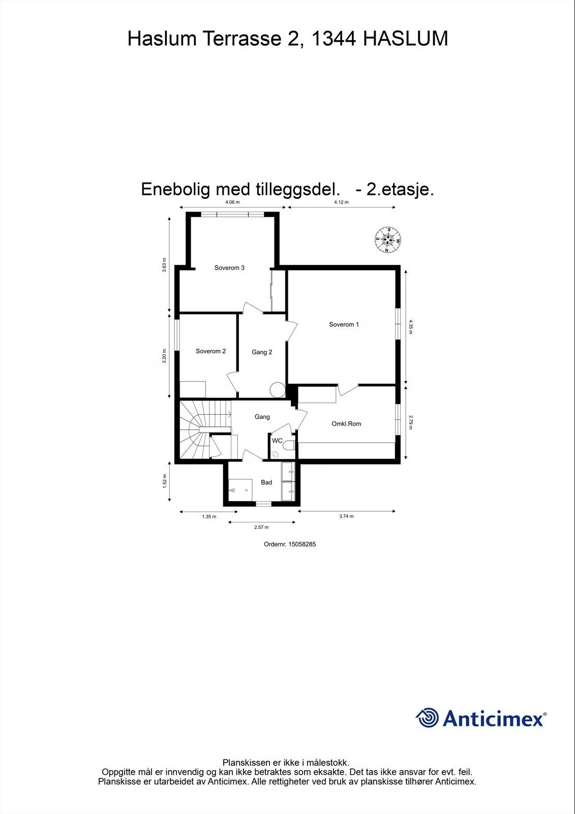 Plantegning 2 etg. Galleribilde