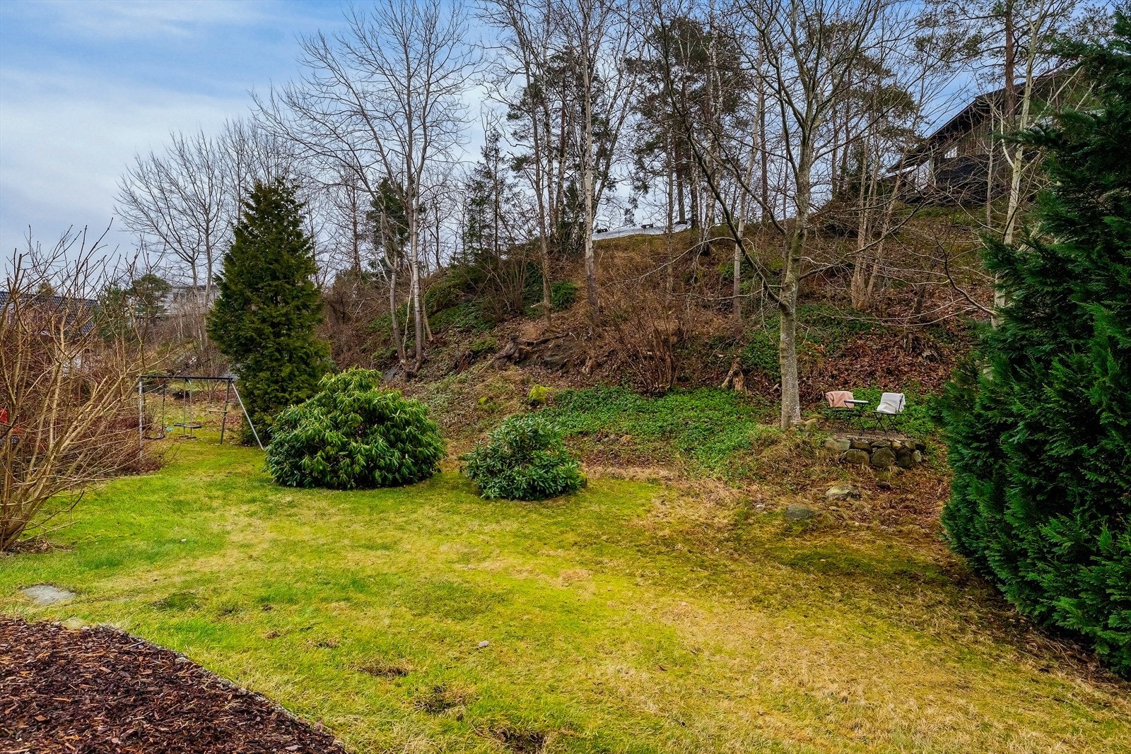Hagen nedenfor verandaen Galleribilde