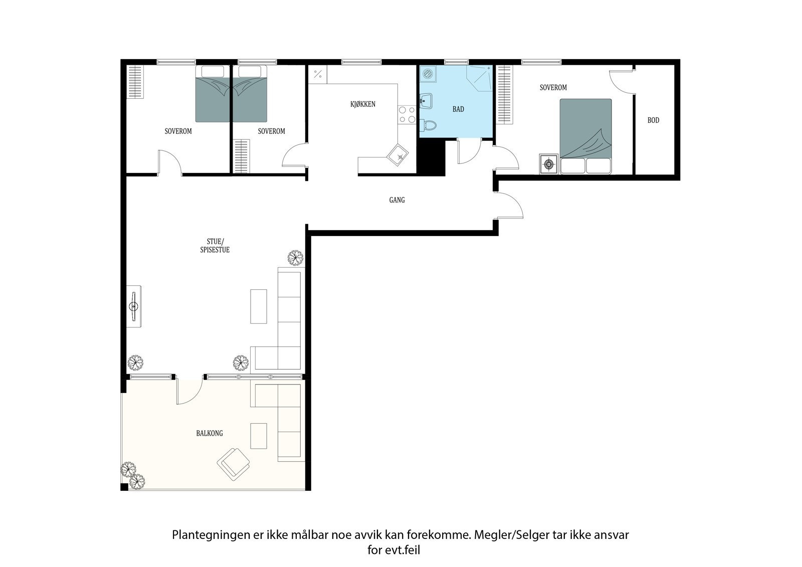 Plantegning Galleribilde