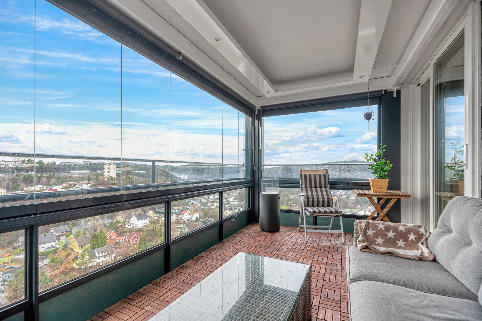 Inneglasset balkong Galleribilde