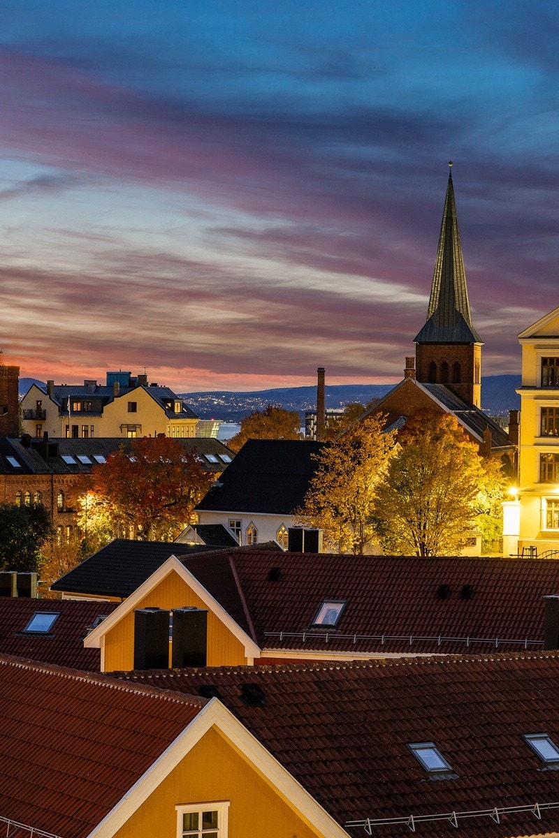 Kveldsstemning fra balkongen Galleribilde