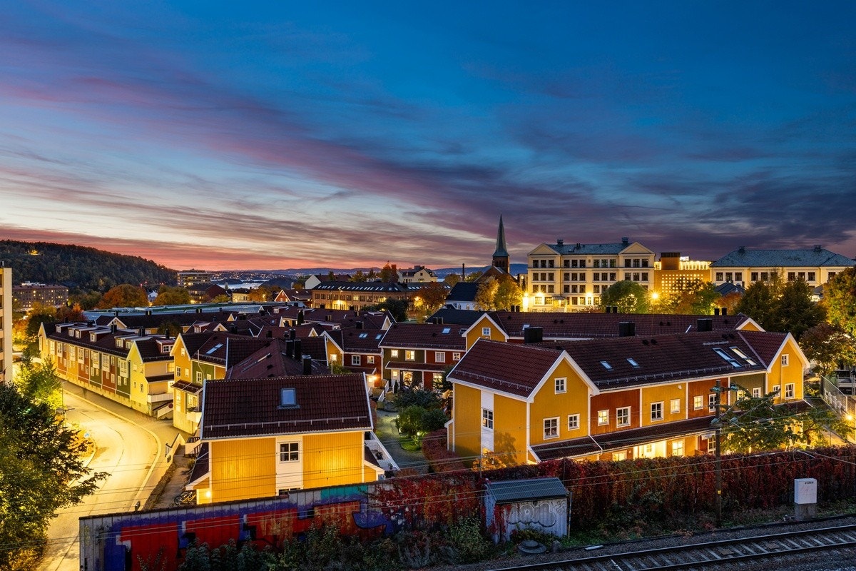 Kveldsstemning fra balkongen Galleribilde