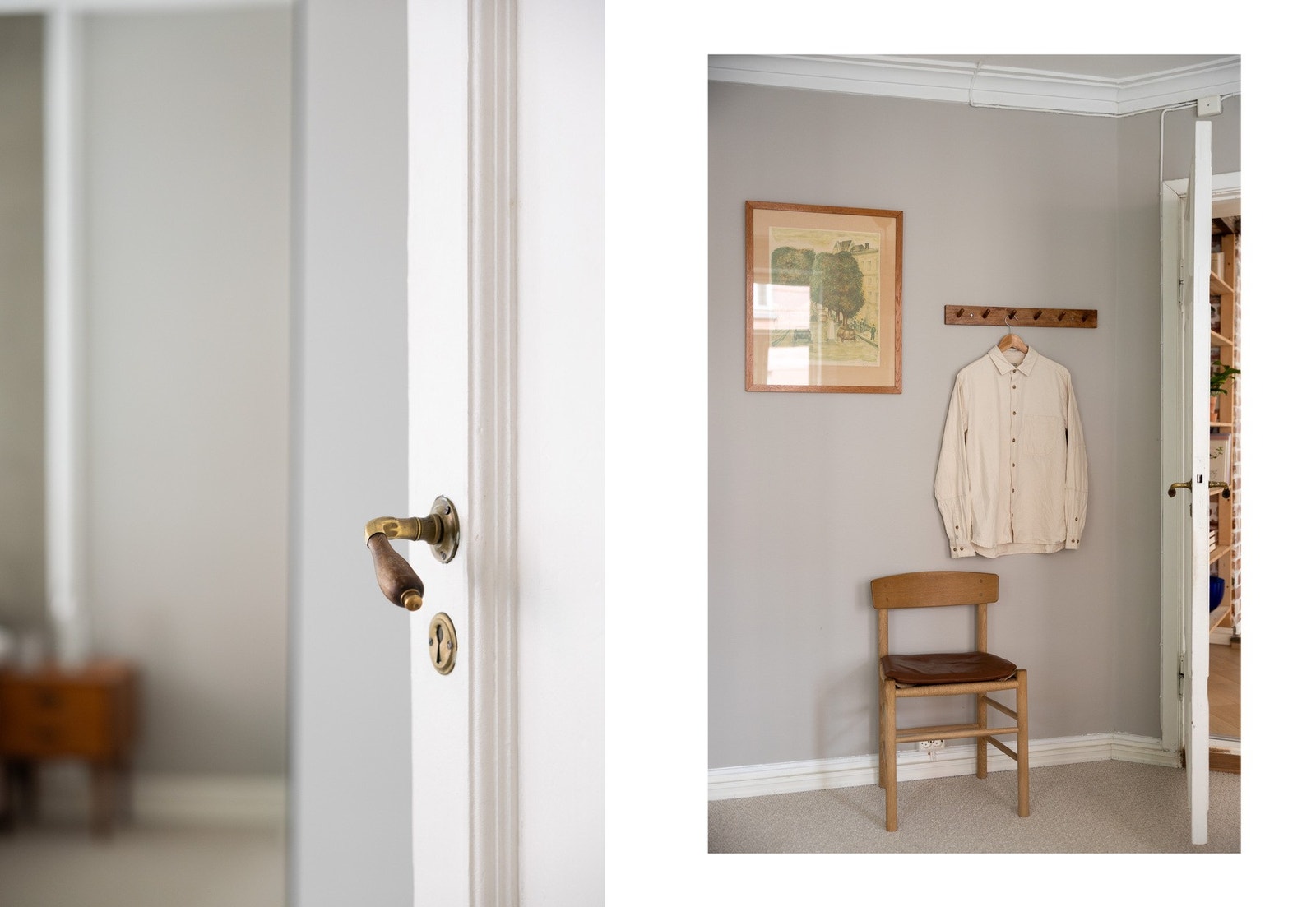 Soverommet er malt i duse farger, har en kalkmalt vegg og har gulvteppe som er behagelig å trå på. Galleribilde