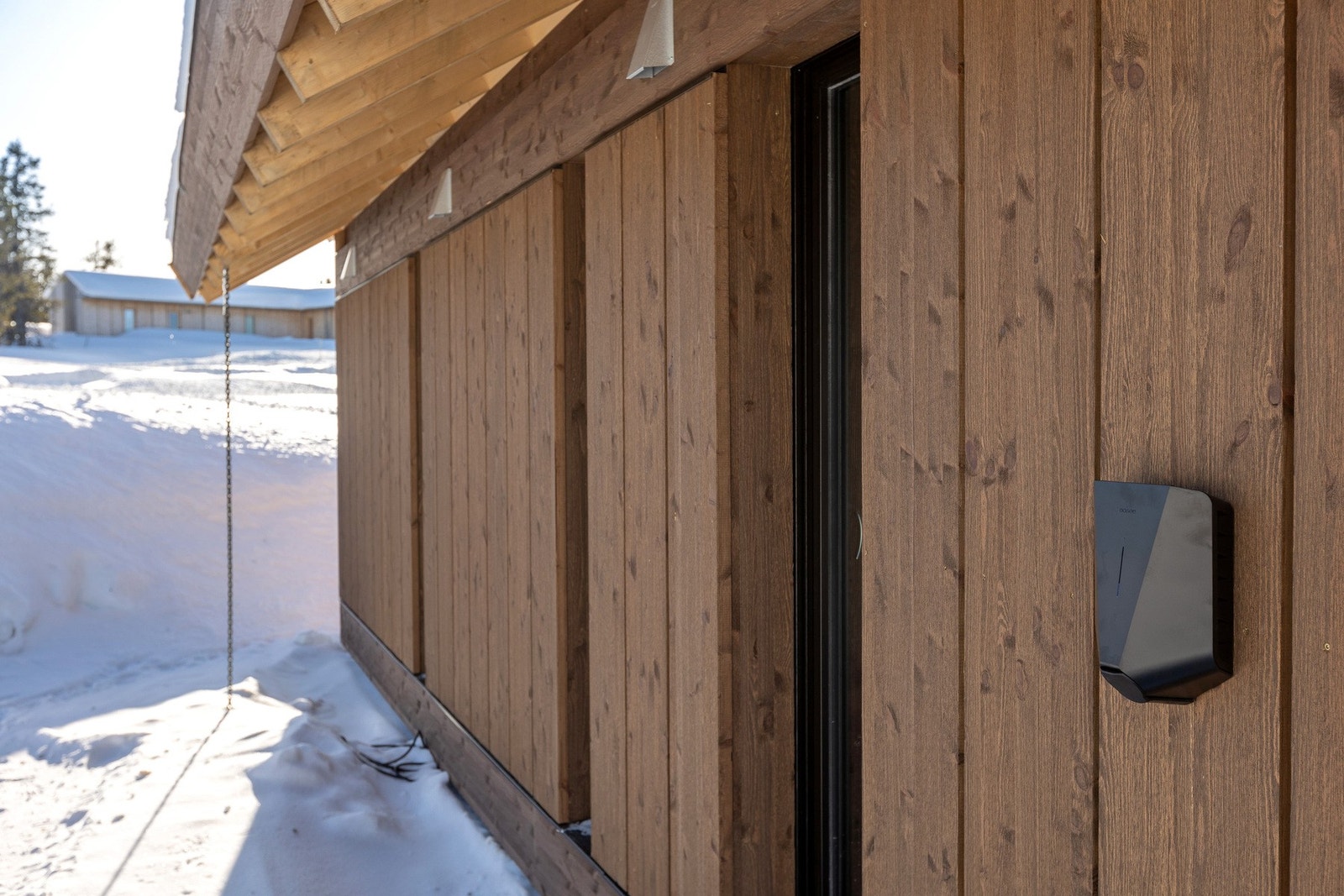 Det er montert elbil-lader Galleribilde